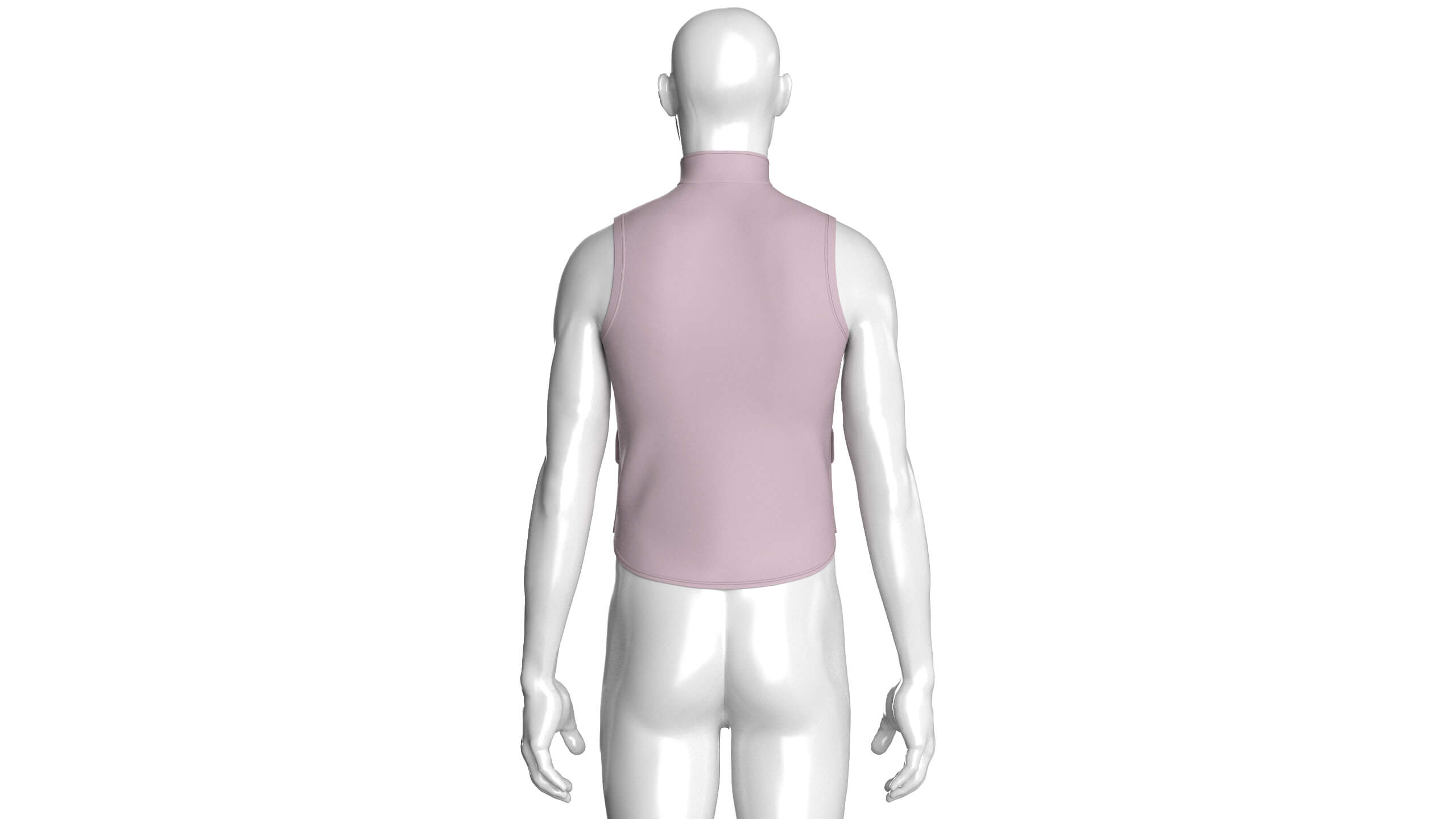Mens Full-Zip Tactical Utility Vest 3D Model