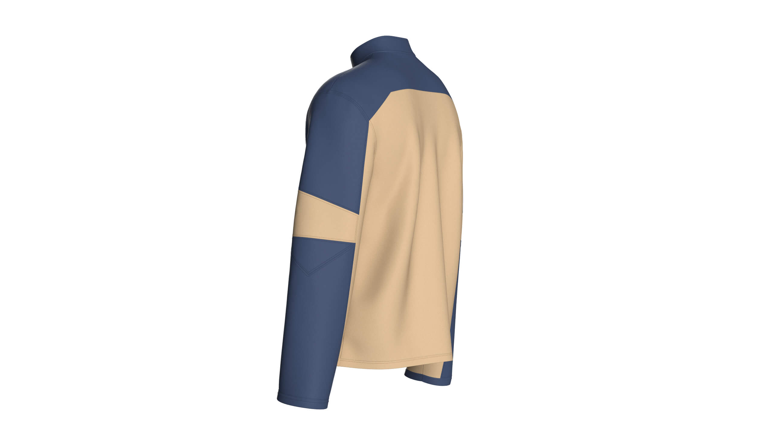 Mens Full-Zip Technical Jacket 3D Model
