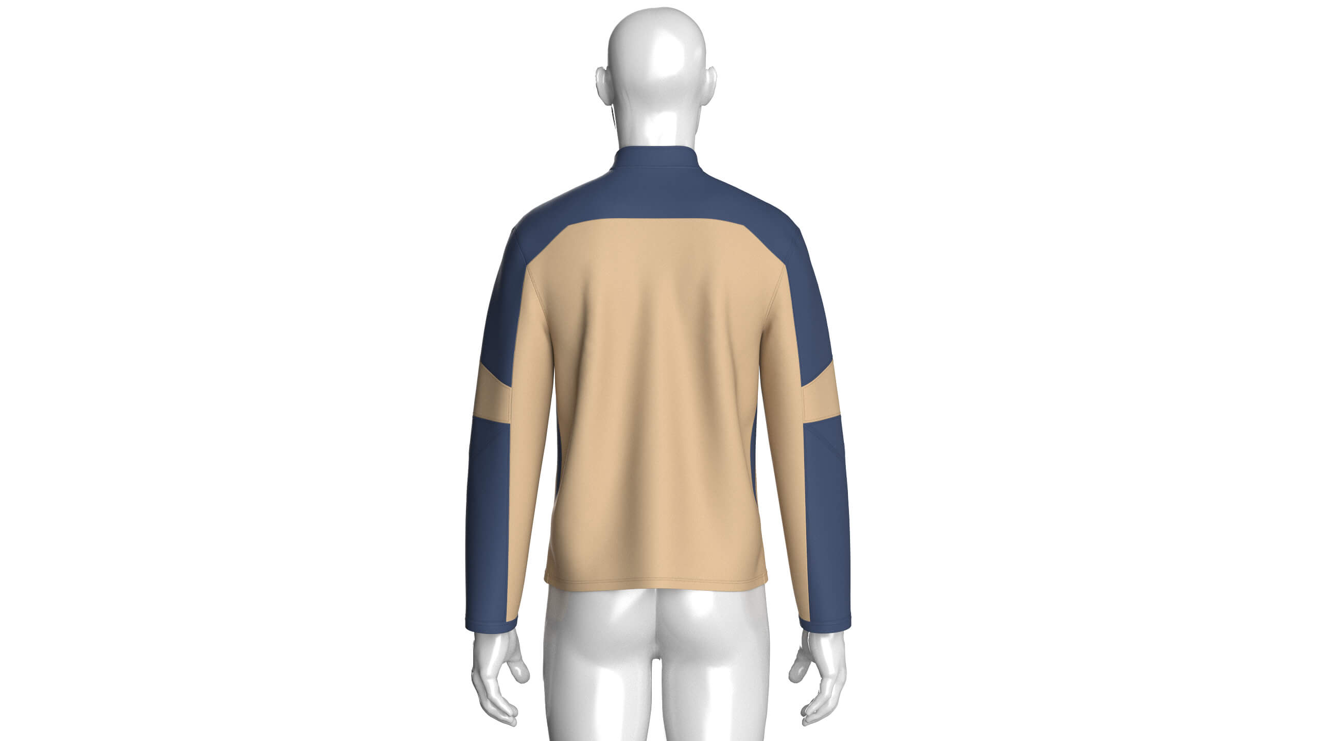 Mens Full-Zip Technical Jacket 3D Model