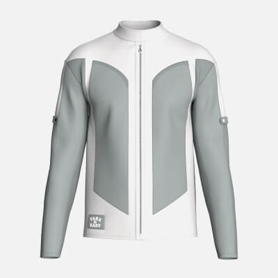 Men's Full-Zip Two-Tone Technical Jacket