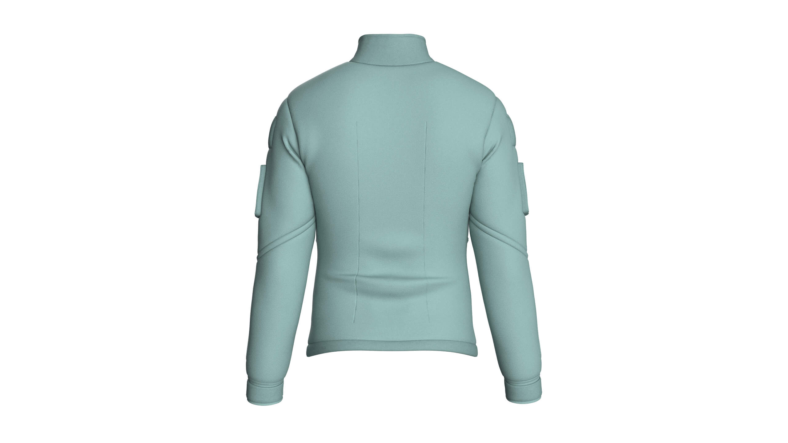 Men&rsquos High Neck Chest Zip Pocket Full-Zip Jacket 3D Model