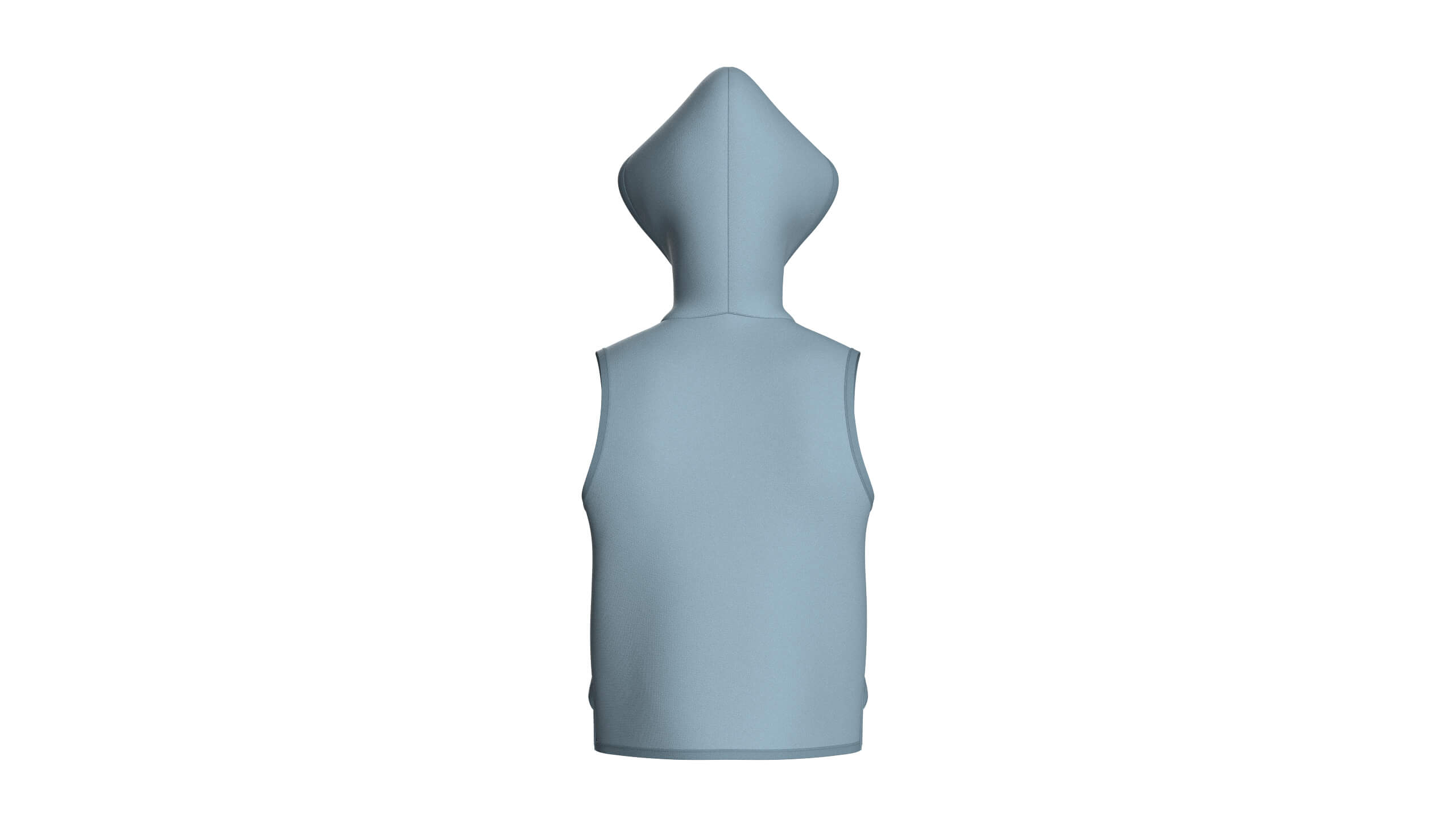 Mens Hooded Full-Zip Tactical Utility Vest 3D Model