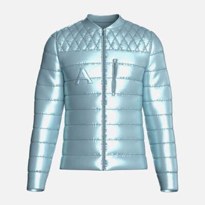 Men's Quilted Puffer Bomber Jacket