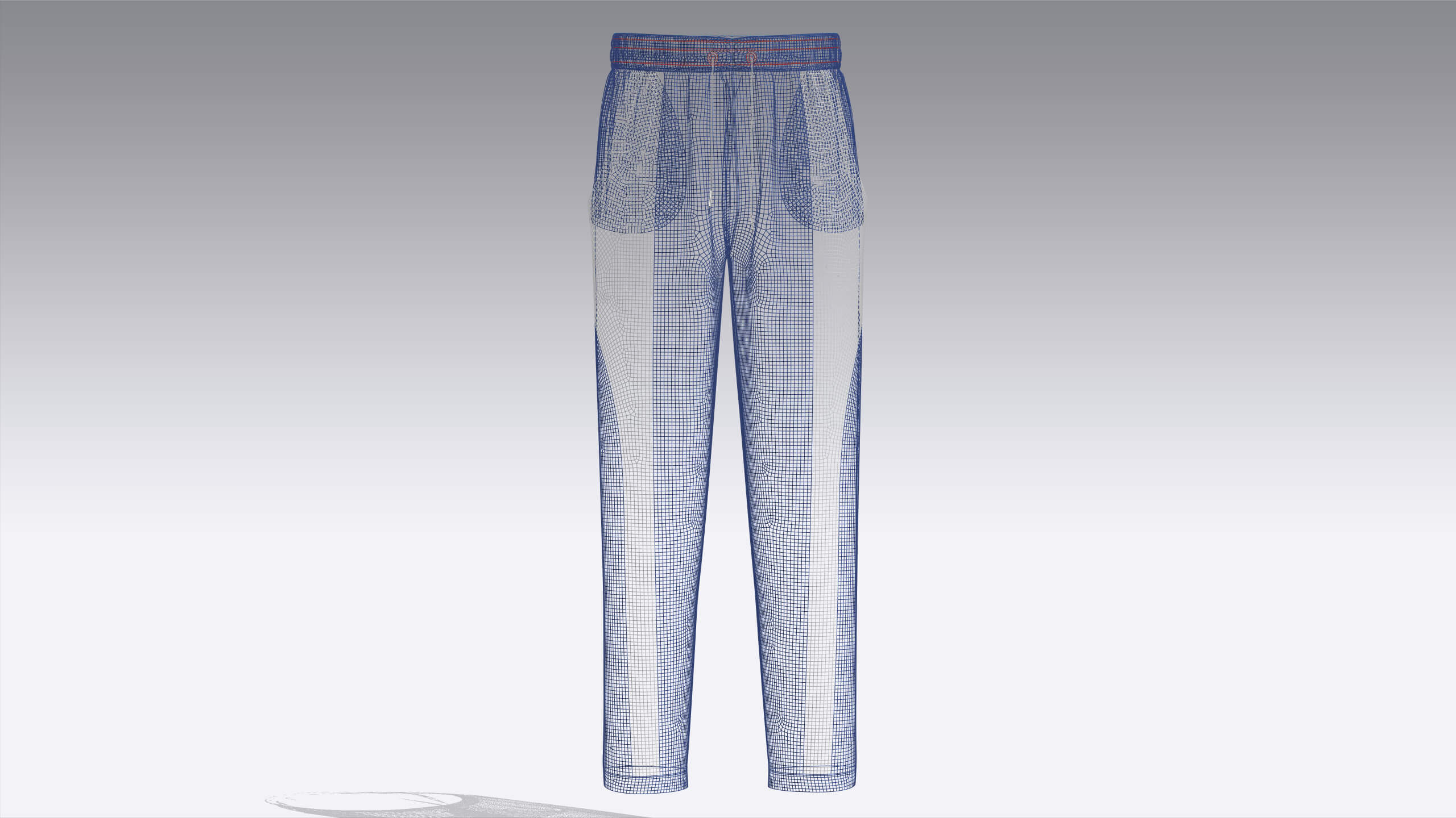 Mens Royal Blue and White Pants Animation/MoCap