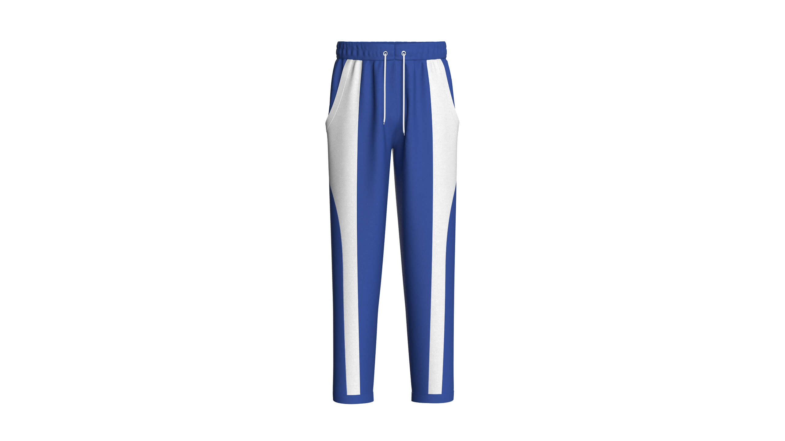 Mens Royal Blue and White Pants Animation/MoCap
