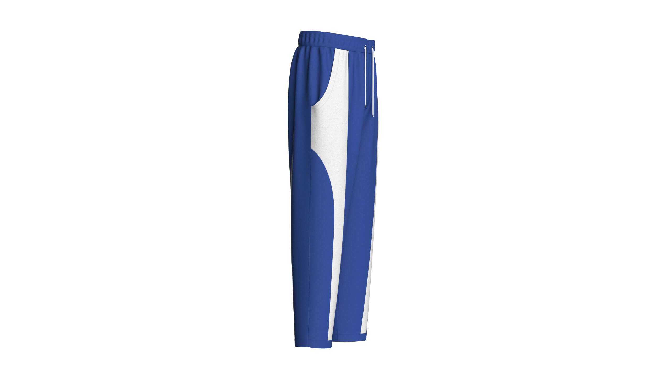 Mens Royal Blue and White Pants Animation/MoCap