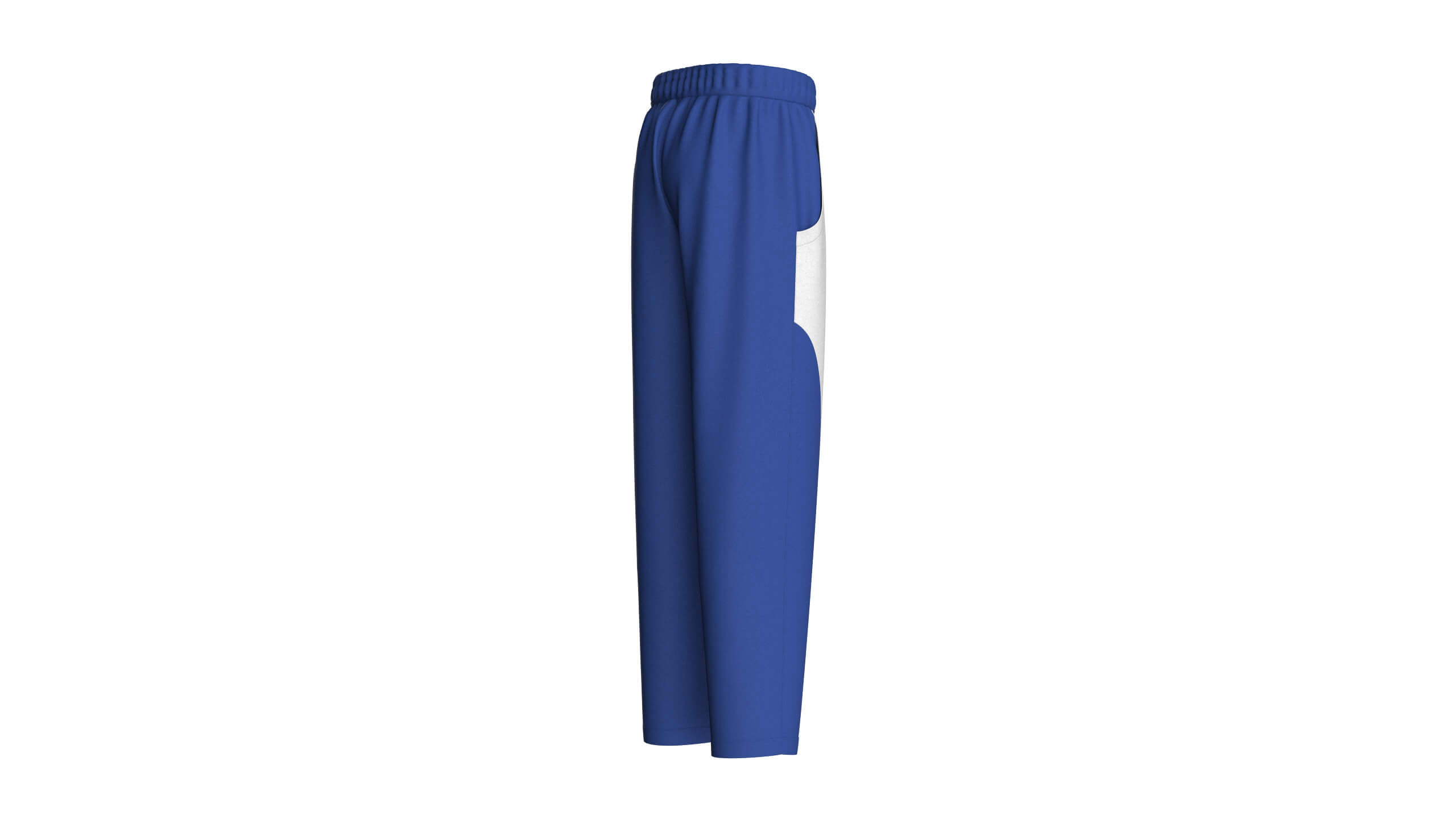 Mens Royal Blue and White Pants Animation/MoCap