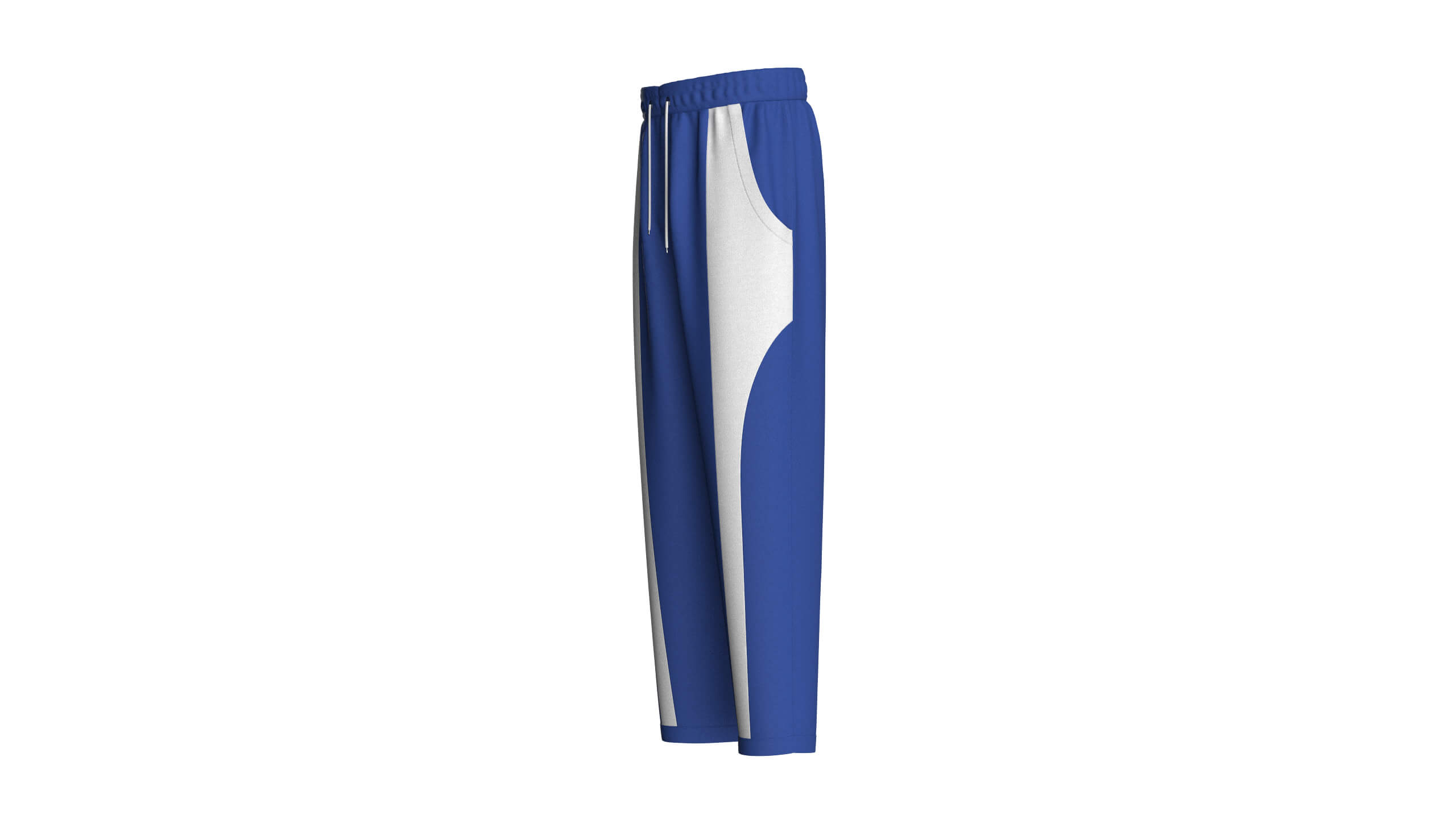 Mens Royal Blue and White Pants Animation/MoCap