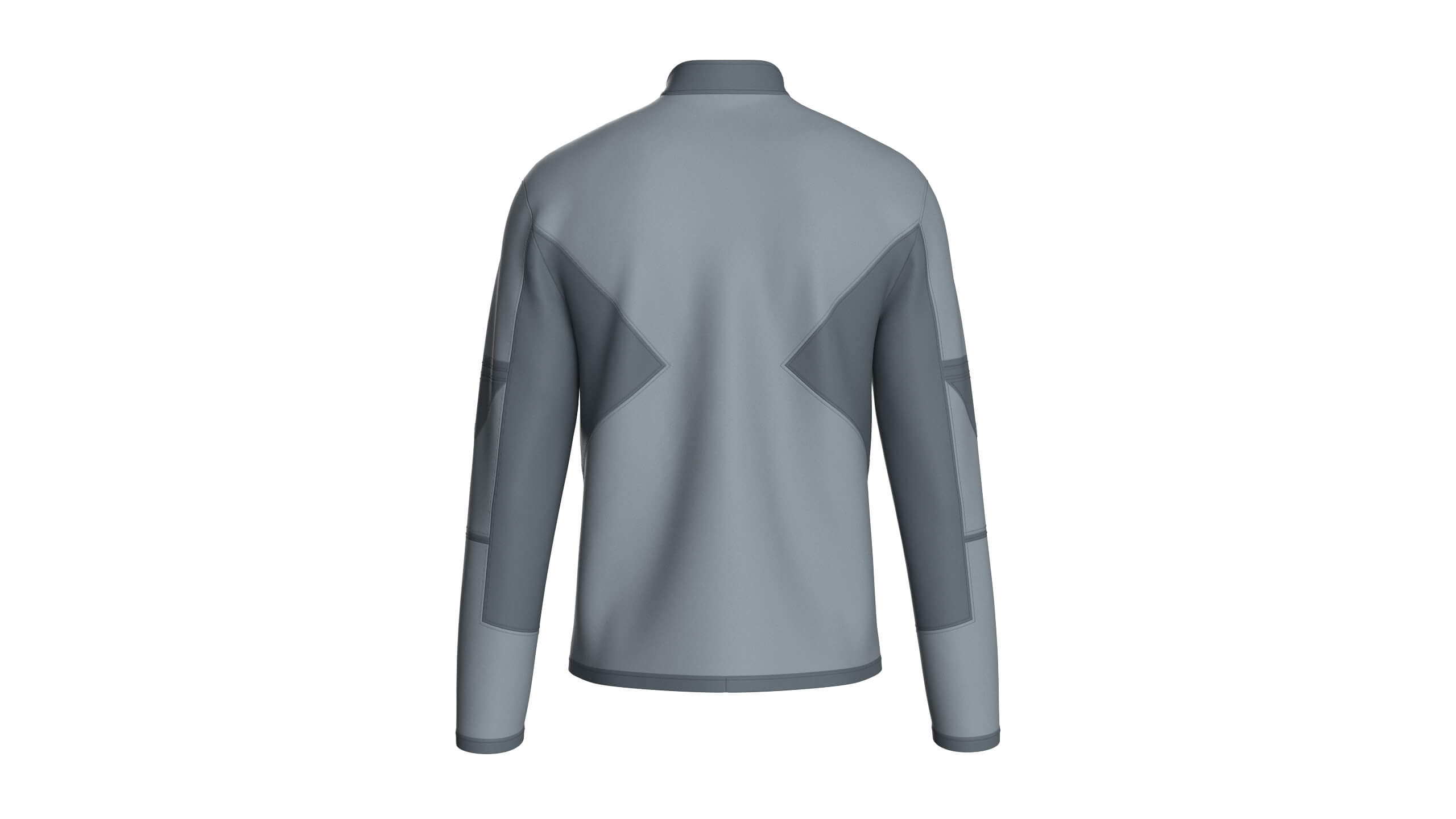 Mens Stand-Collar Zipper Technical Jacket 3D Model