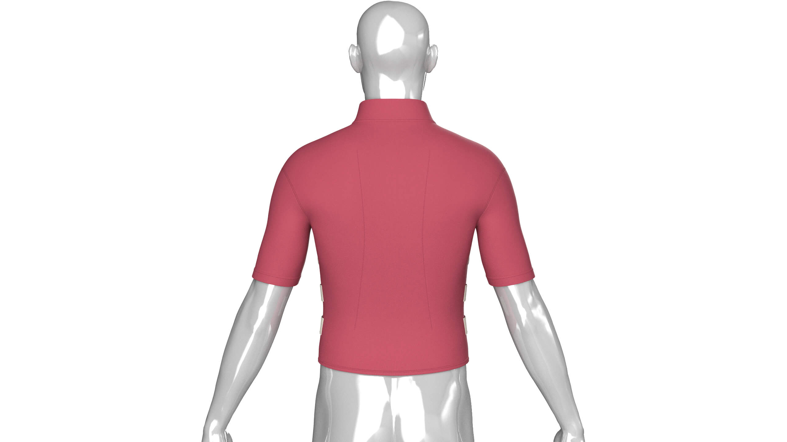 Mens Tactical Cycling Jersey with Zip Pocket 3D Model
