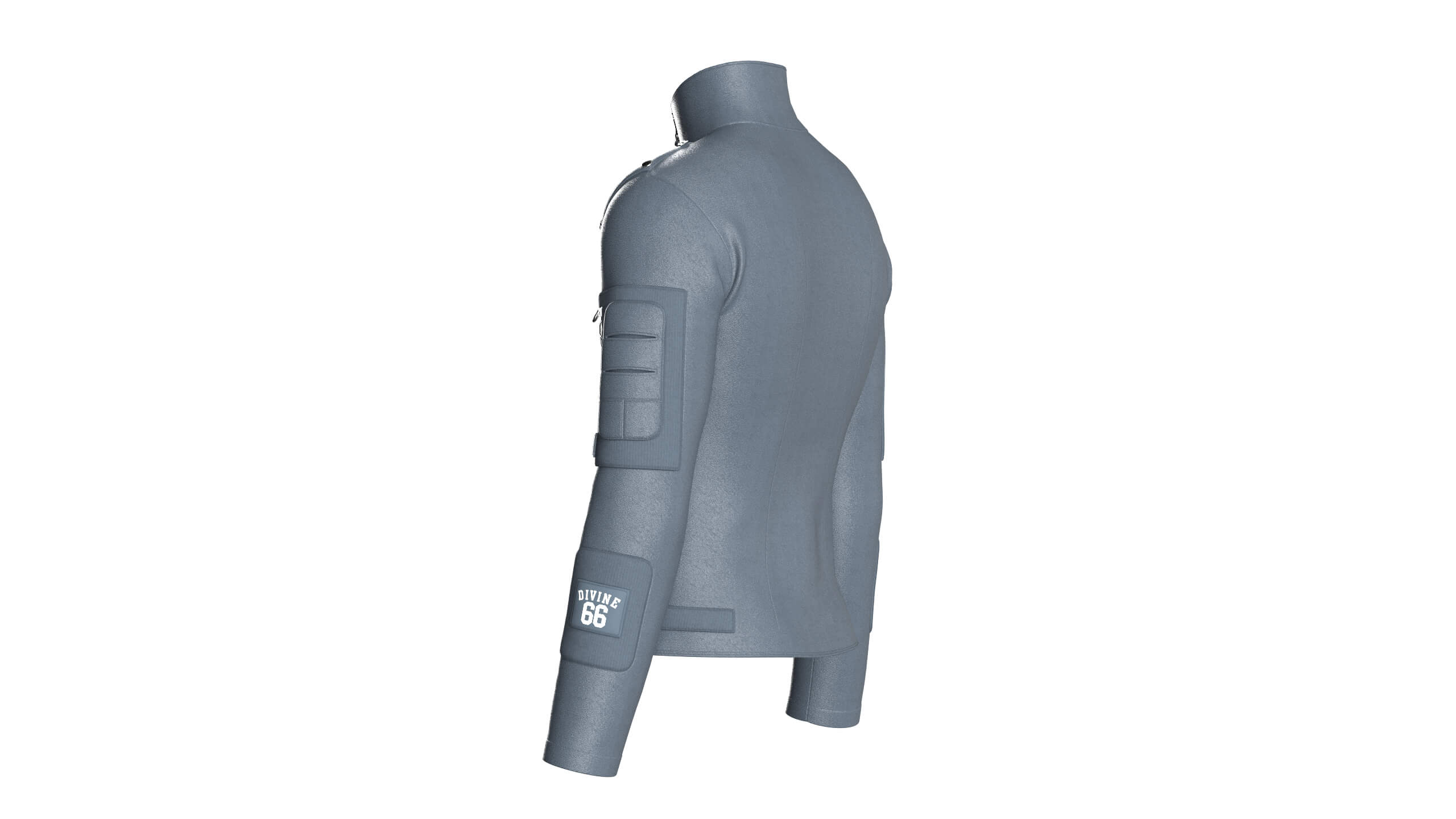 Men&rsquos Tactical Multi-Pocket Zipper Leather Jacket 3D Model