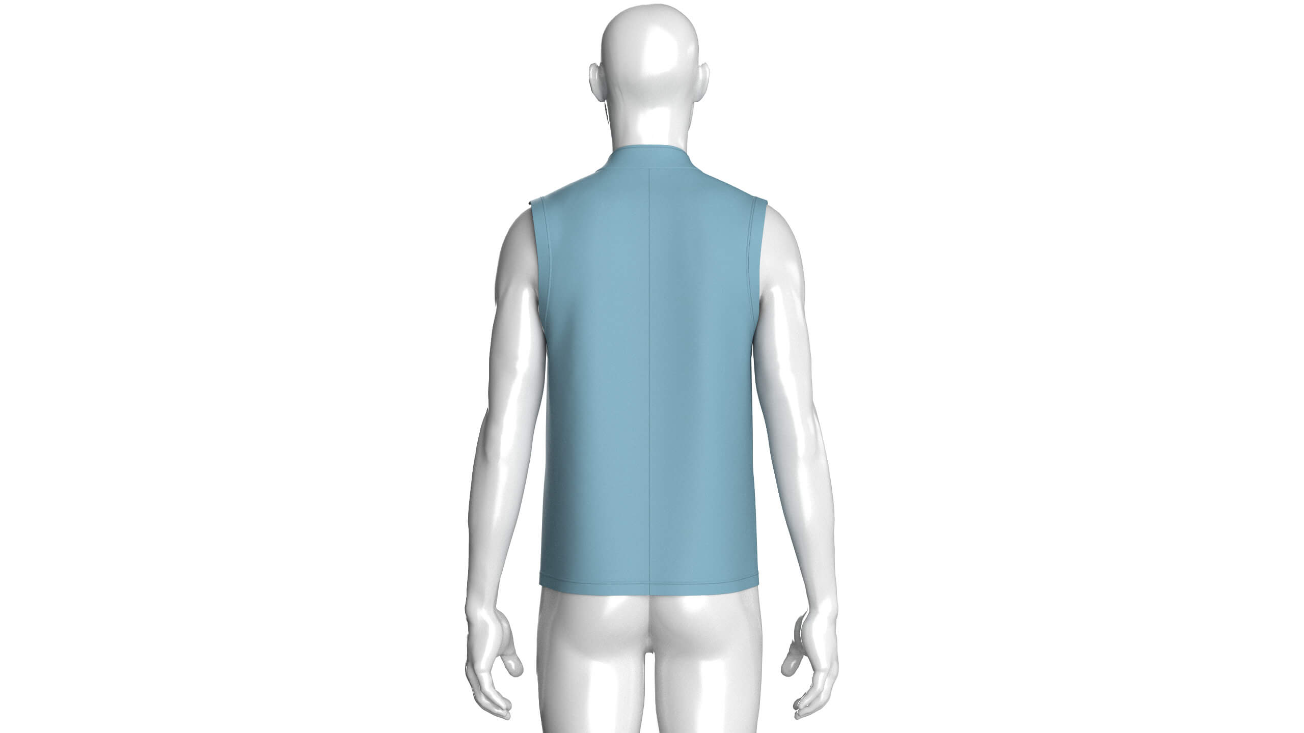 Mens Tactical Utility Vest with Star Print 3D Model