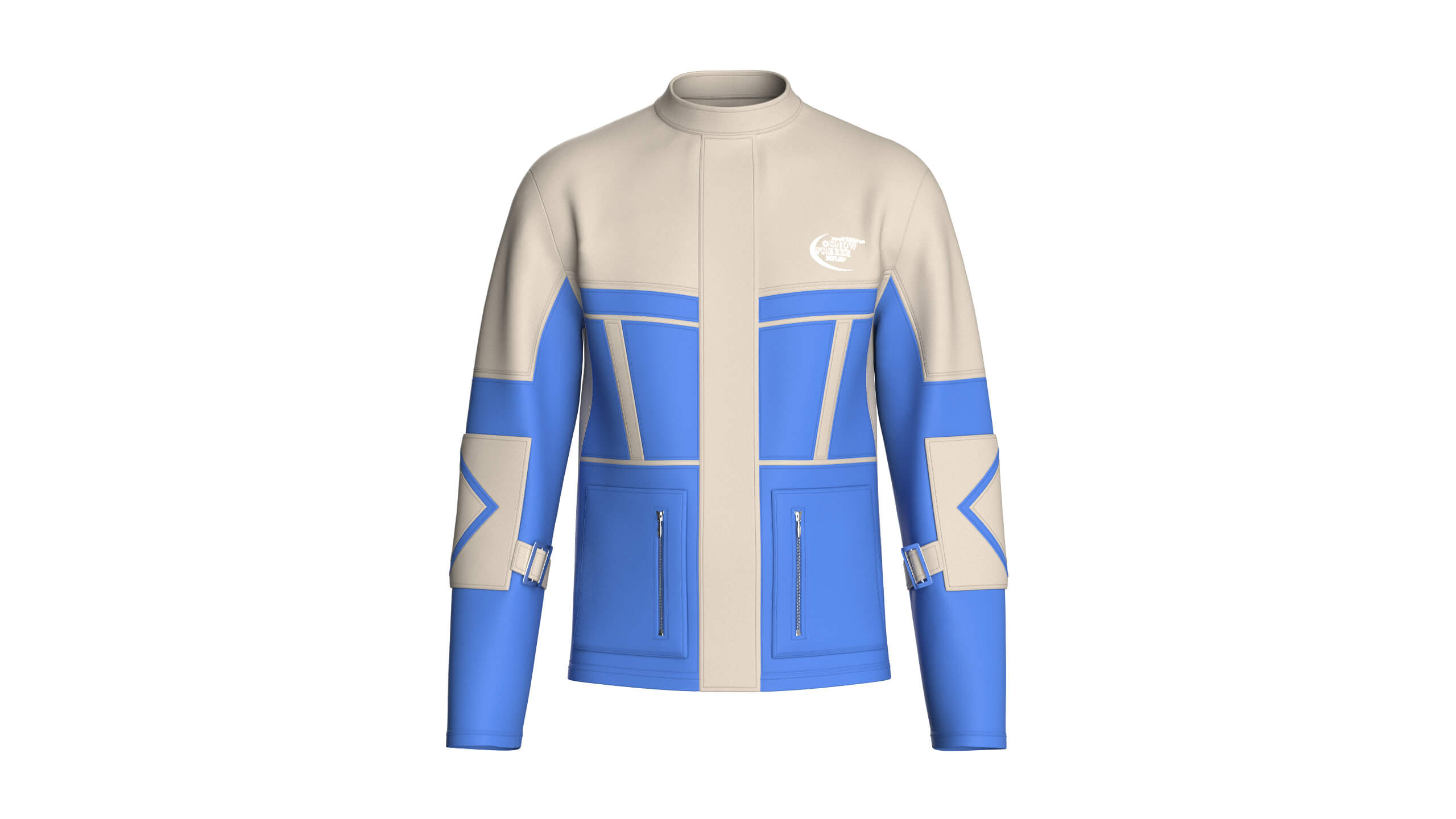 Men&rsquos Vertical Zip Pocket Jacket 3D Model