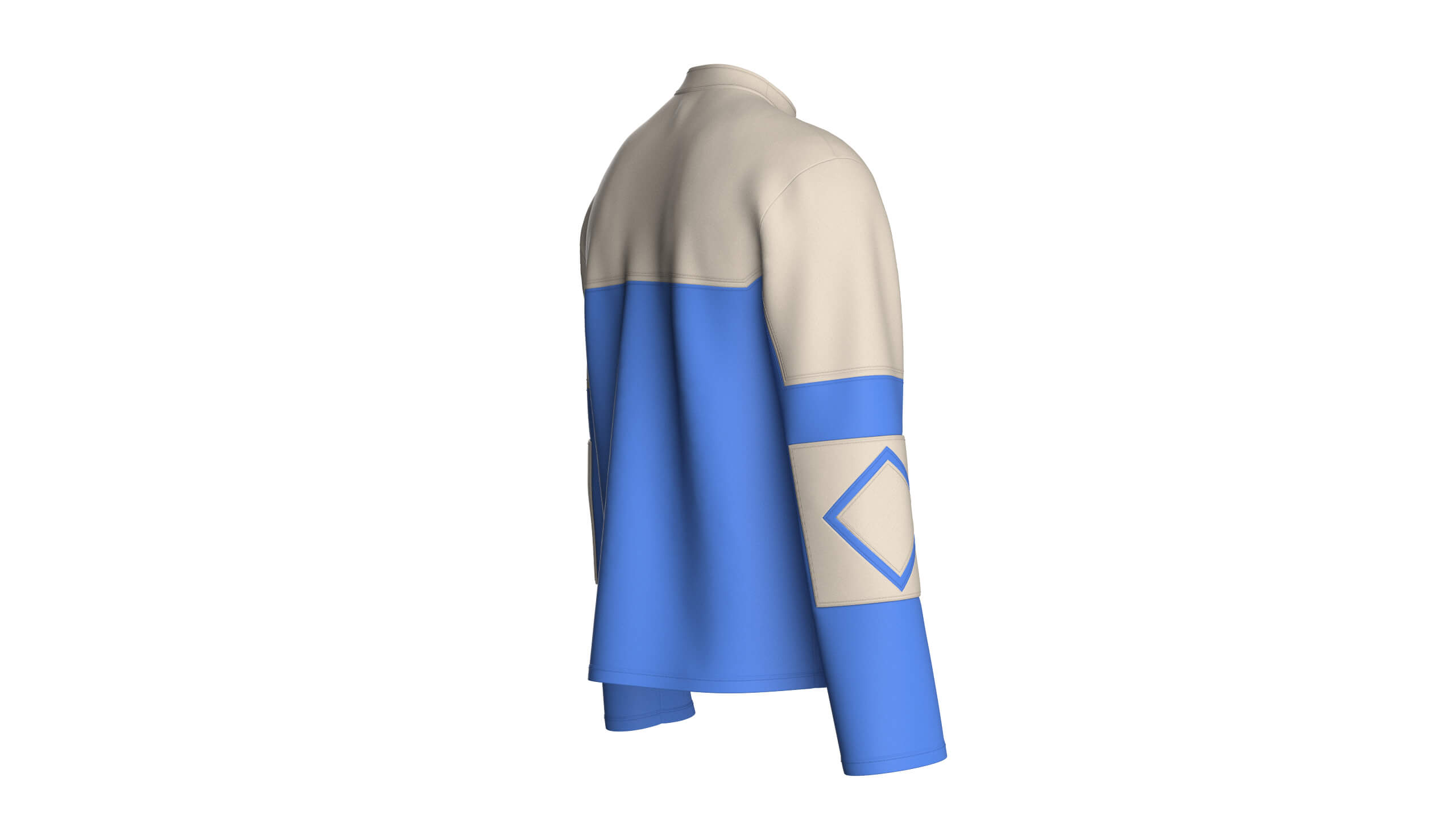 Men&rsquos Vertical Zip Pocket Jacket 3D Model