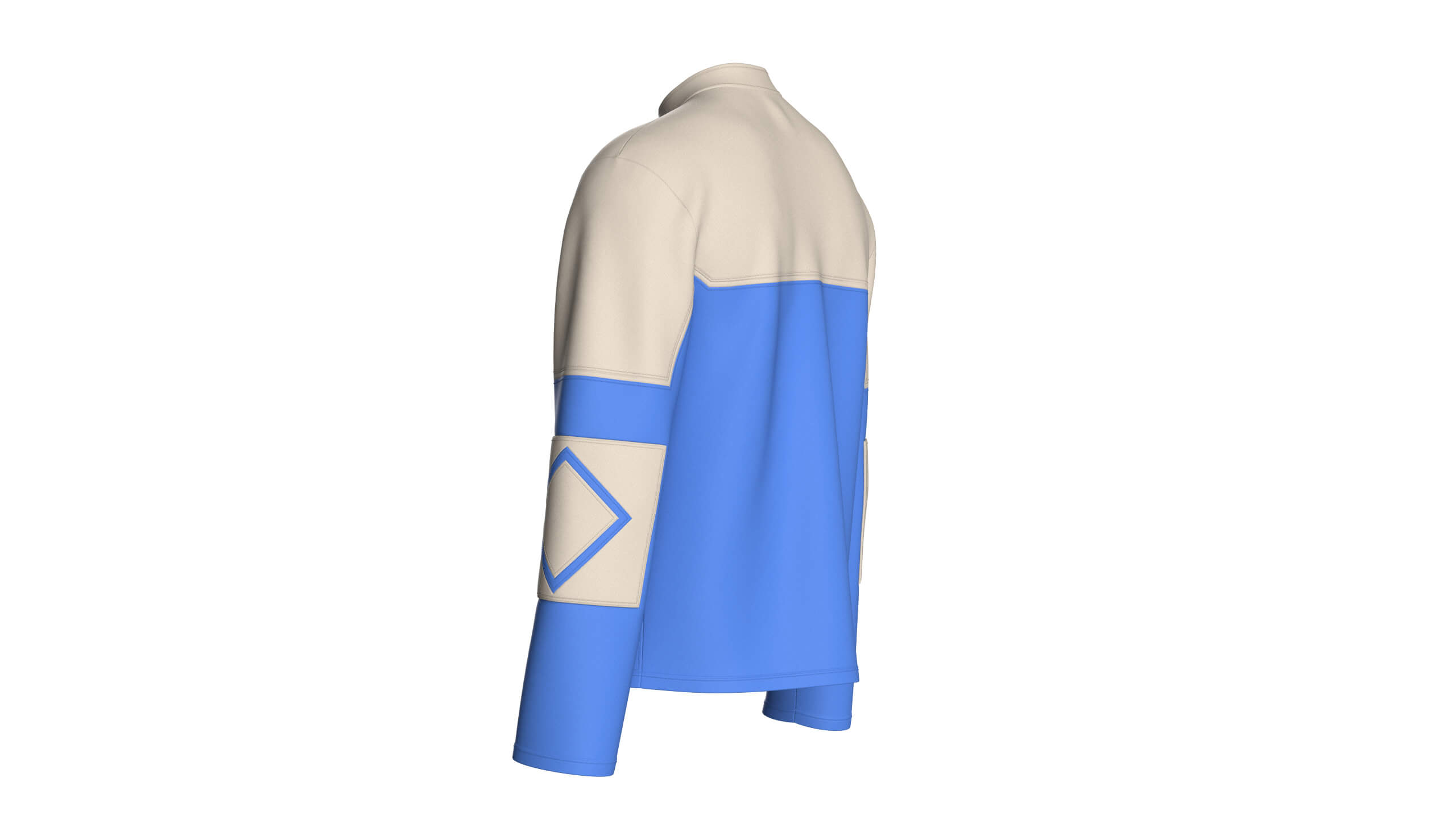 Men&rsquos Vertical Zip Pocket Jacket 3D Model