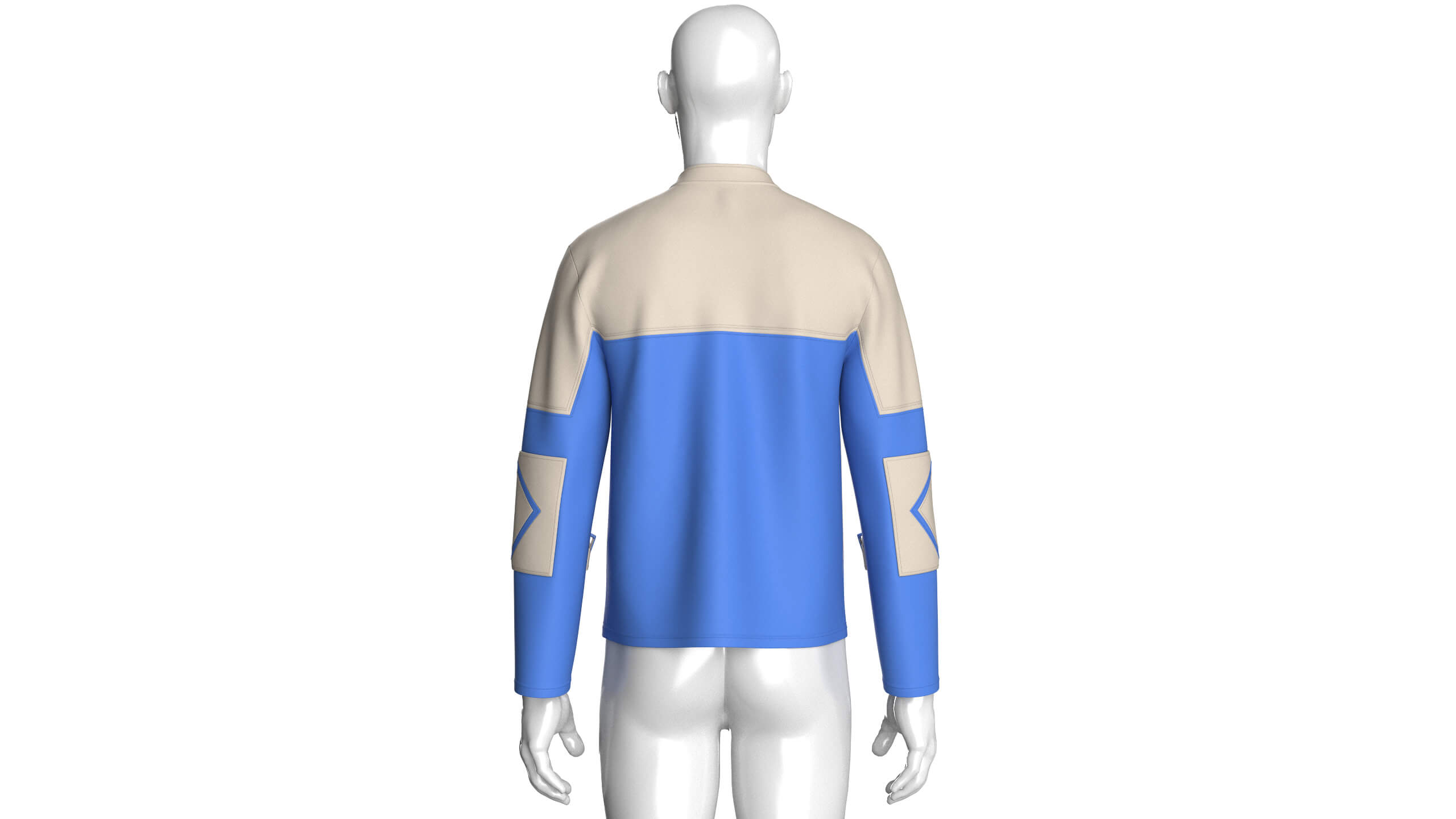 Men&rsquos Vertical Zip Pocket Jacket 3D Model
