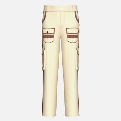Men Side Striped Cargo Pant with Pocket