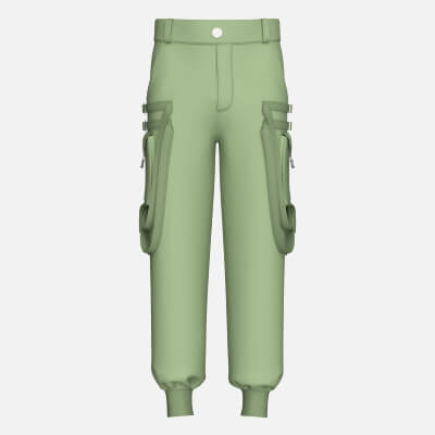 Men Straps Cargo Jogger with Pocket