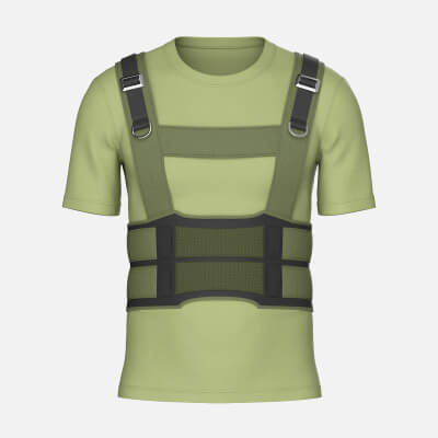 Men T-Shirt with Tactical Chest Rig