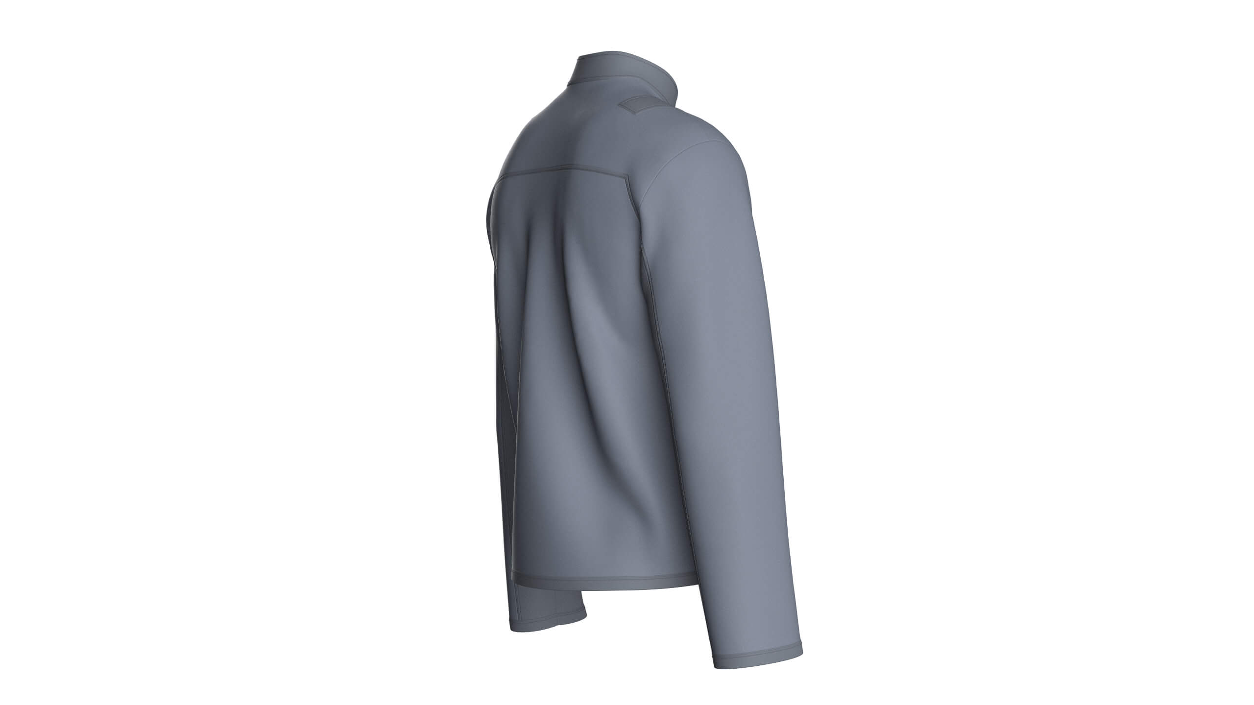 Men Tactical Jacket with Buckle Straps 3D Model