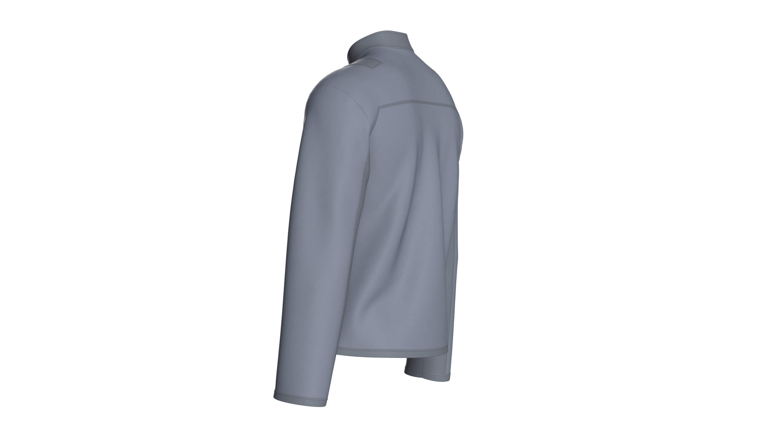 Men Tactical Jacket with Buckle Straps 3D Model