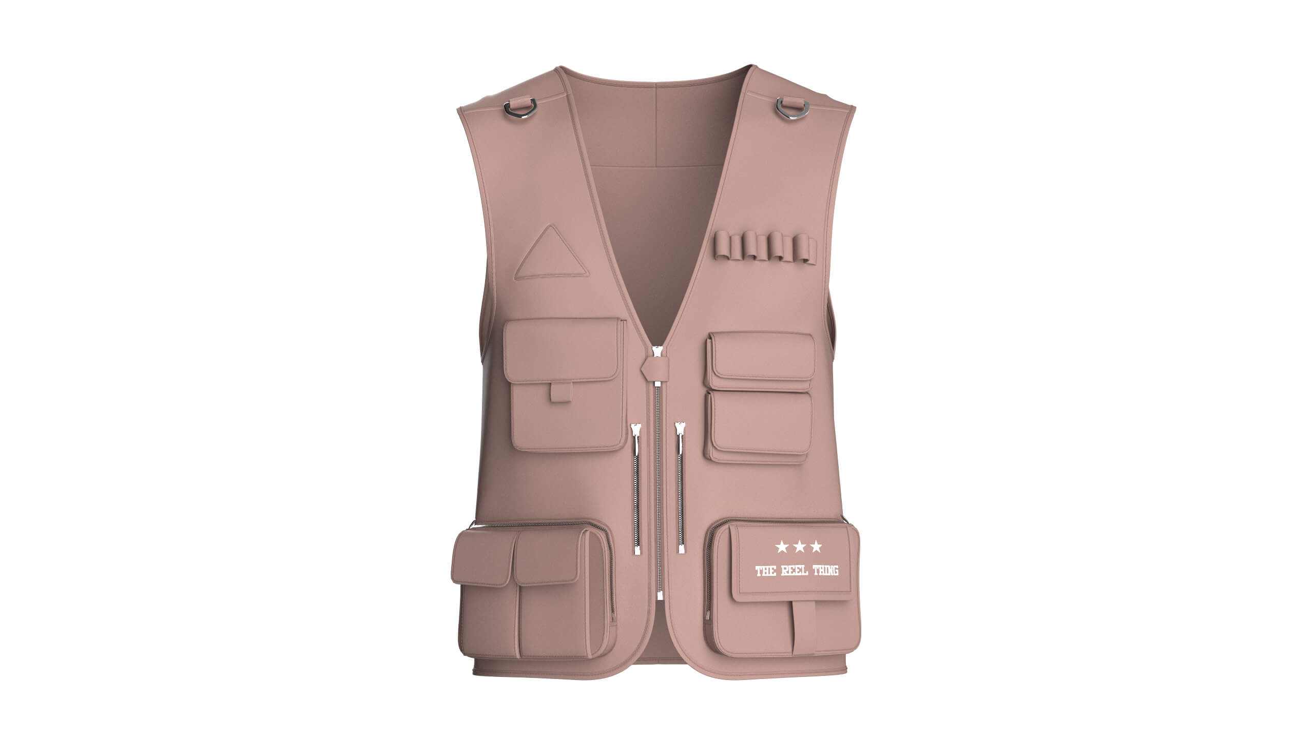 Men Tactical Vest with Multi-Pockets 3D Model