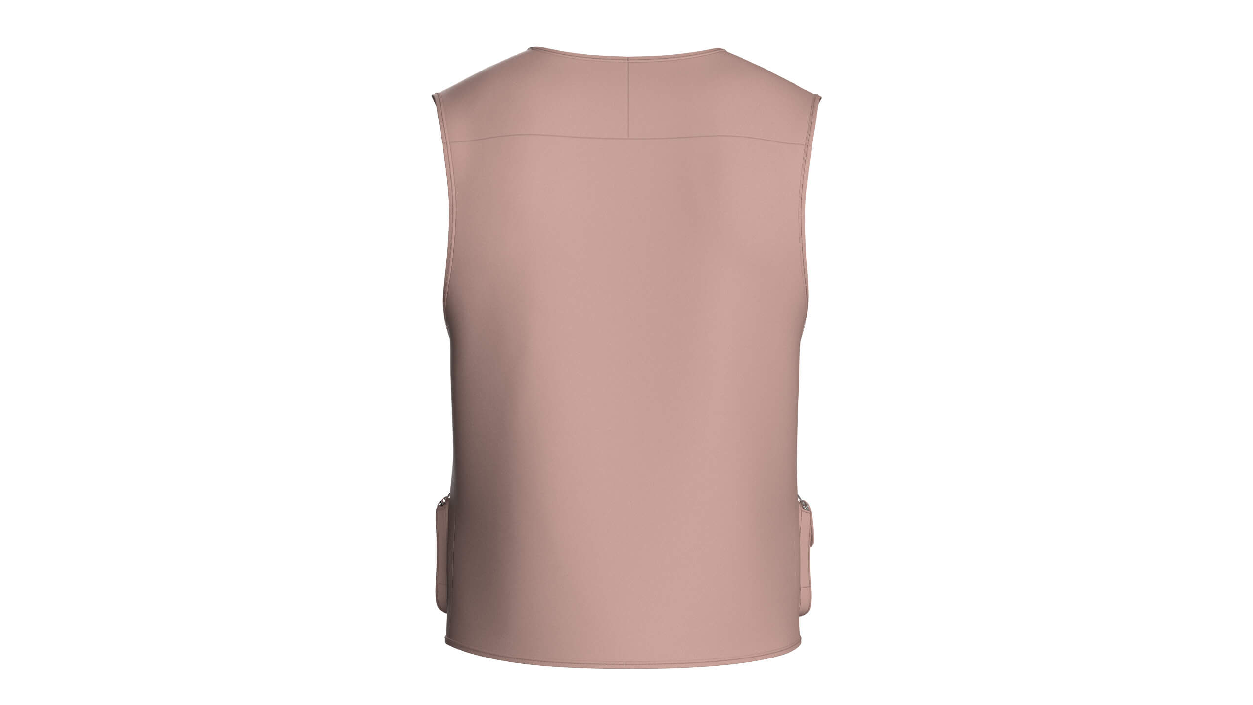 Men Tactical Vest with Multi-Pockets 3D Model