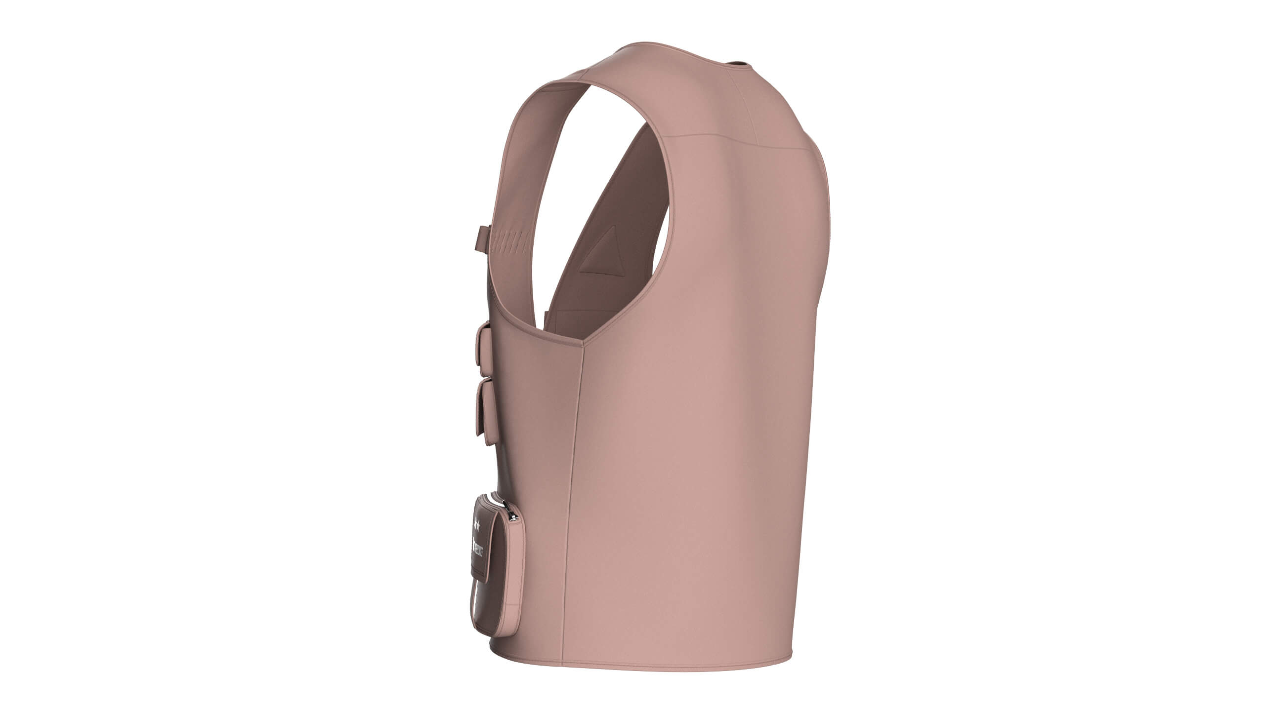 Men Tactical Vest with Multi-Pockets 3D Model