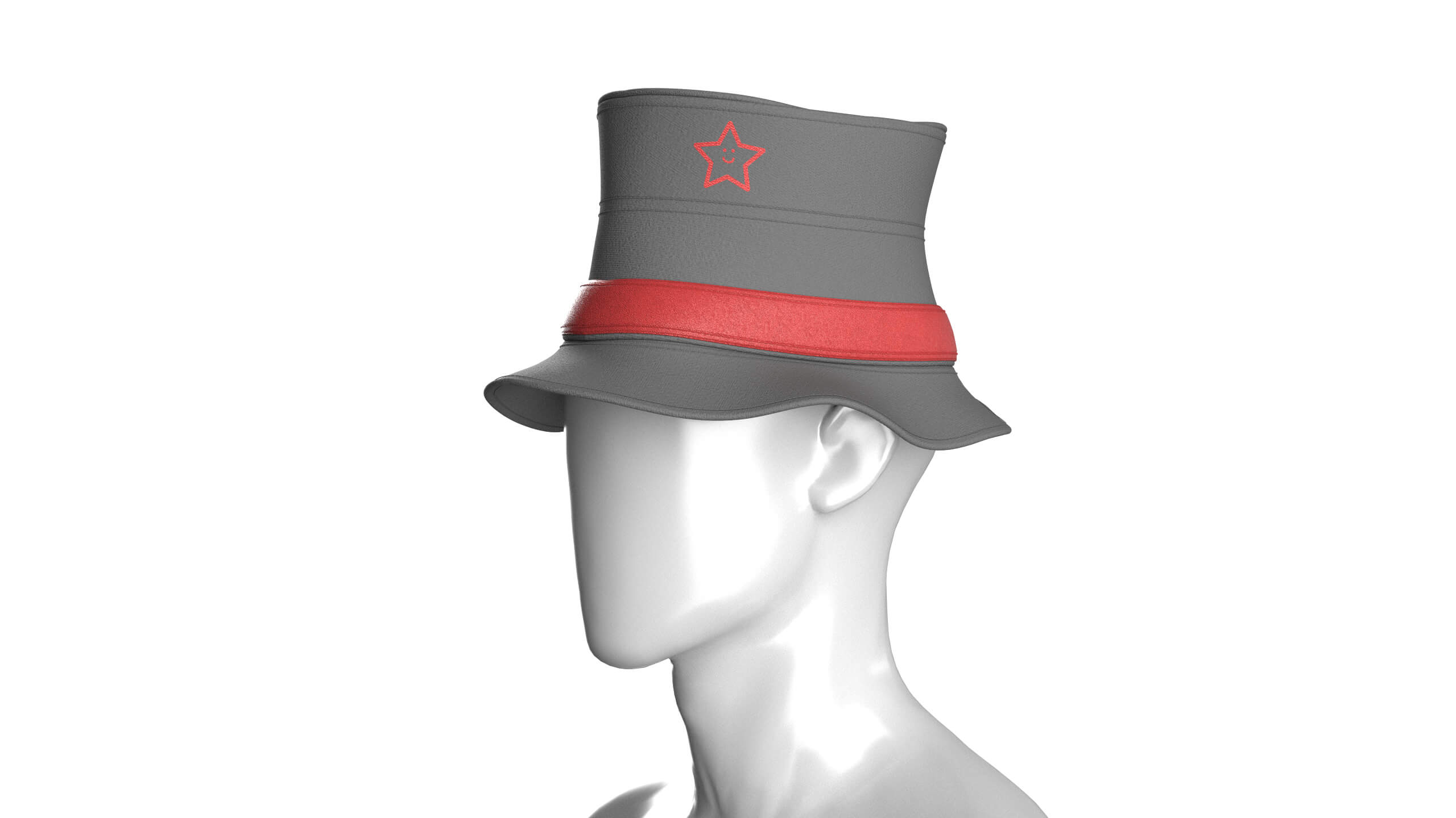 Men Tall Top Hat 3D Model