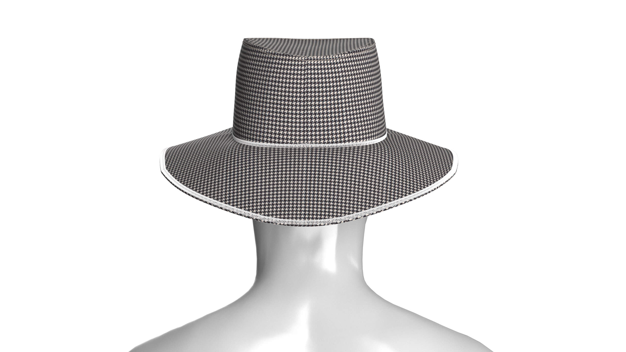 Men Wide Brim Sun Hat 3D Model