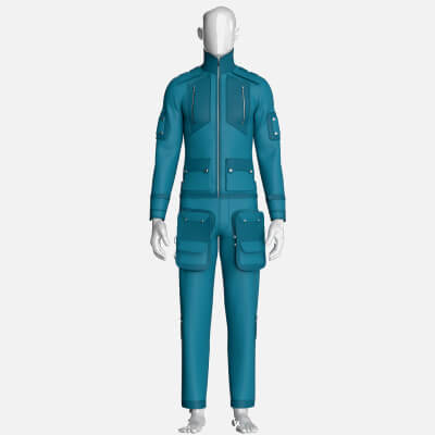 Men Zip Jacket with Pant Outfit