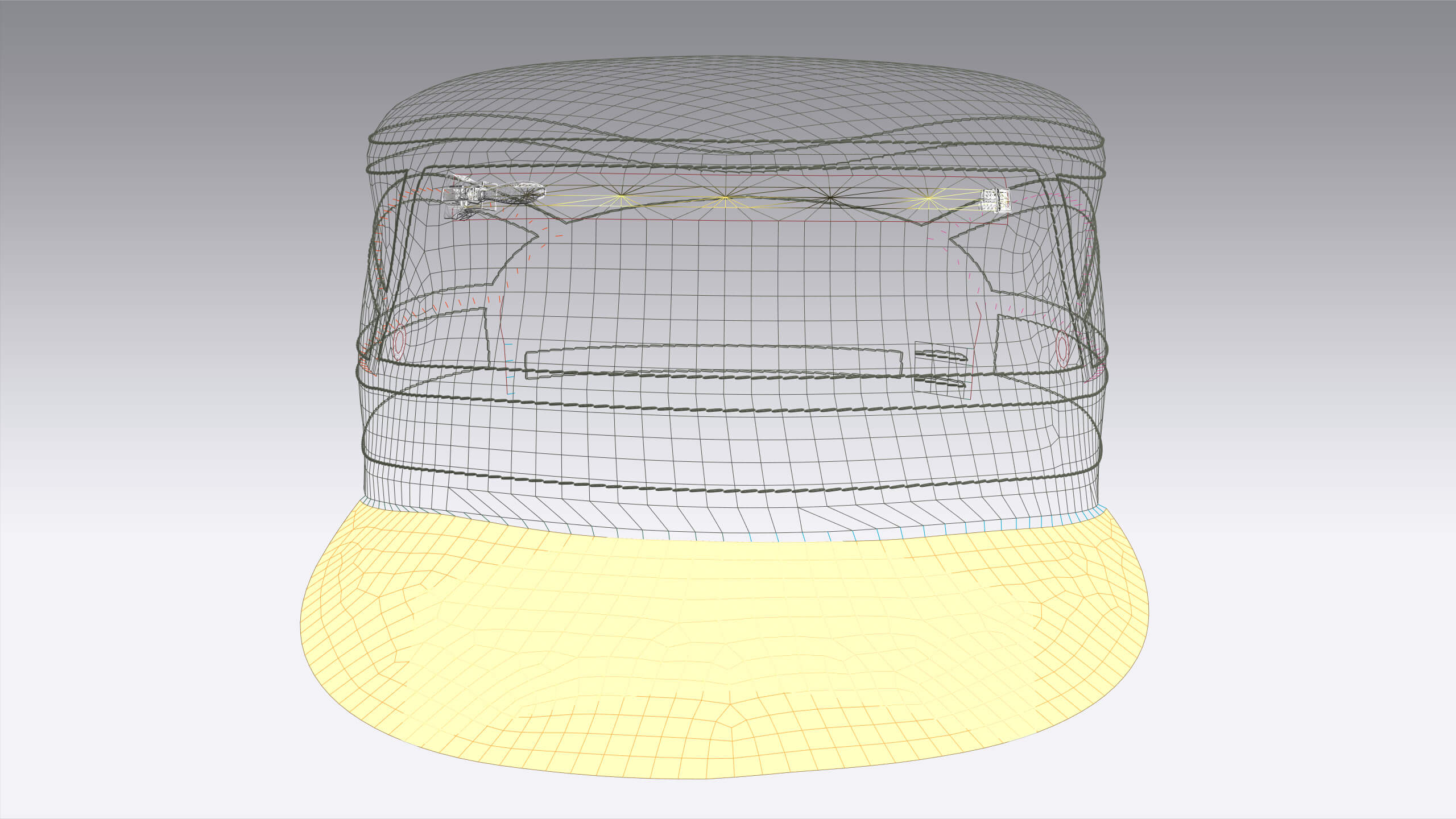 Men Zipper Cap 3D Model