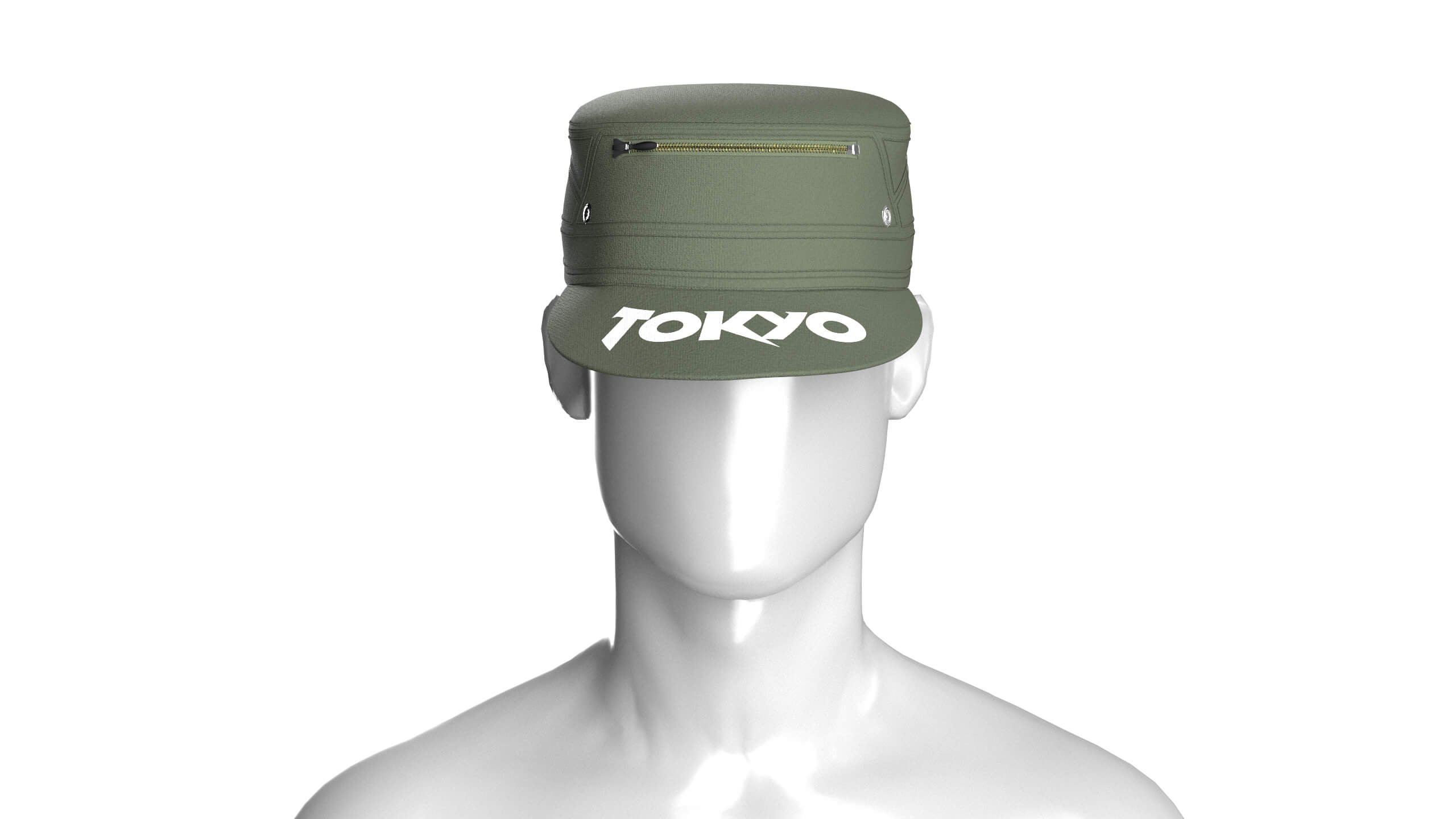 Men Zipper Cap 3D Model