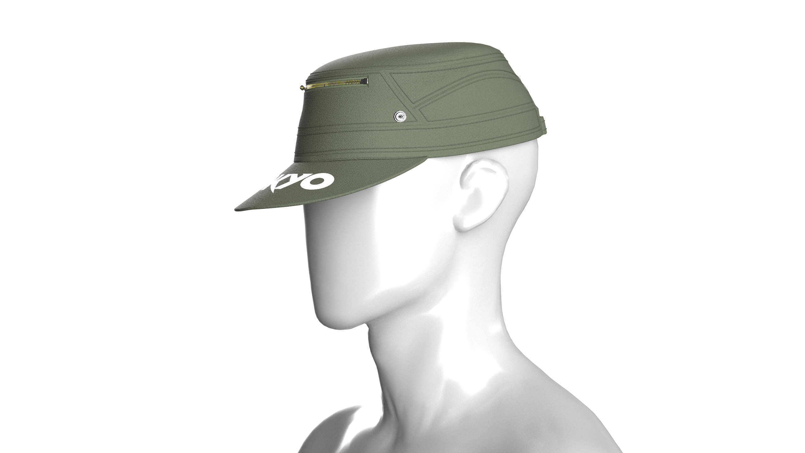 Men Zipper Cap 3D Model