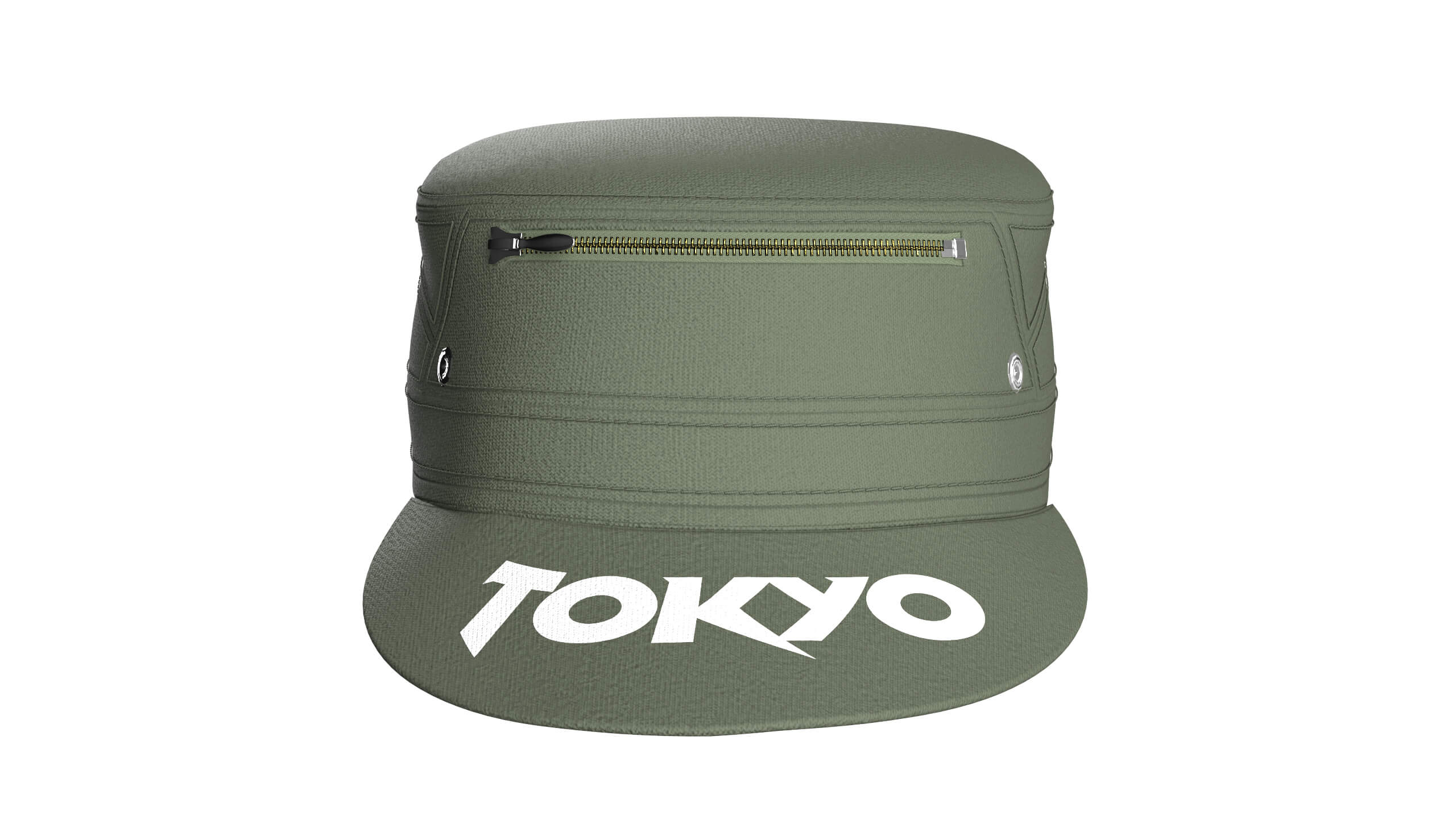 Men Zipper Cap 3D Model