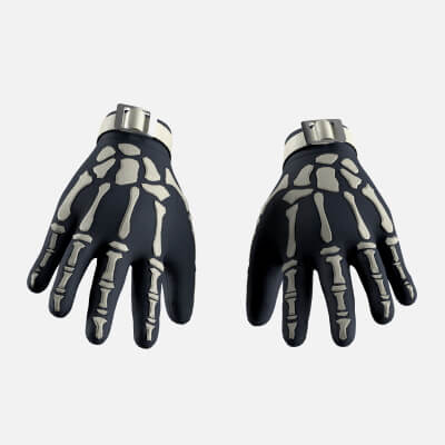 Skeleton Racing Gloves