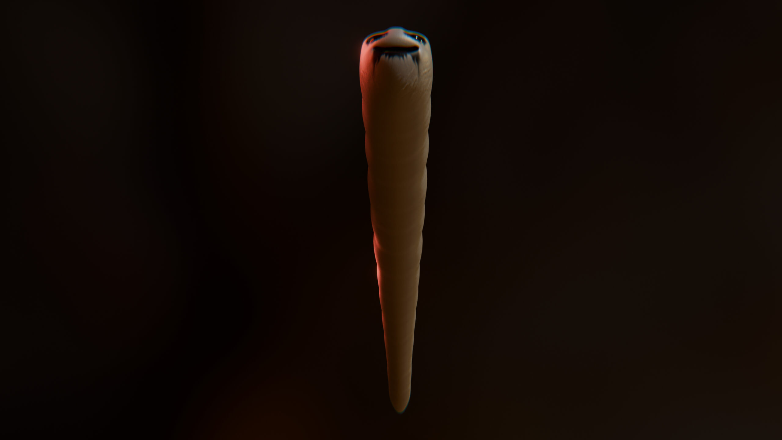 Cursed Worm Blender Model 3D Model