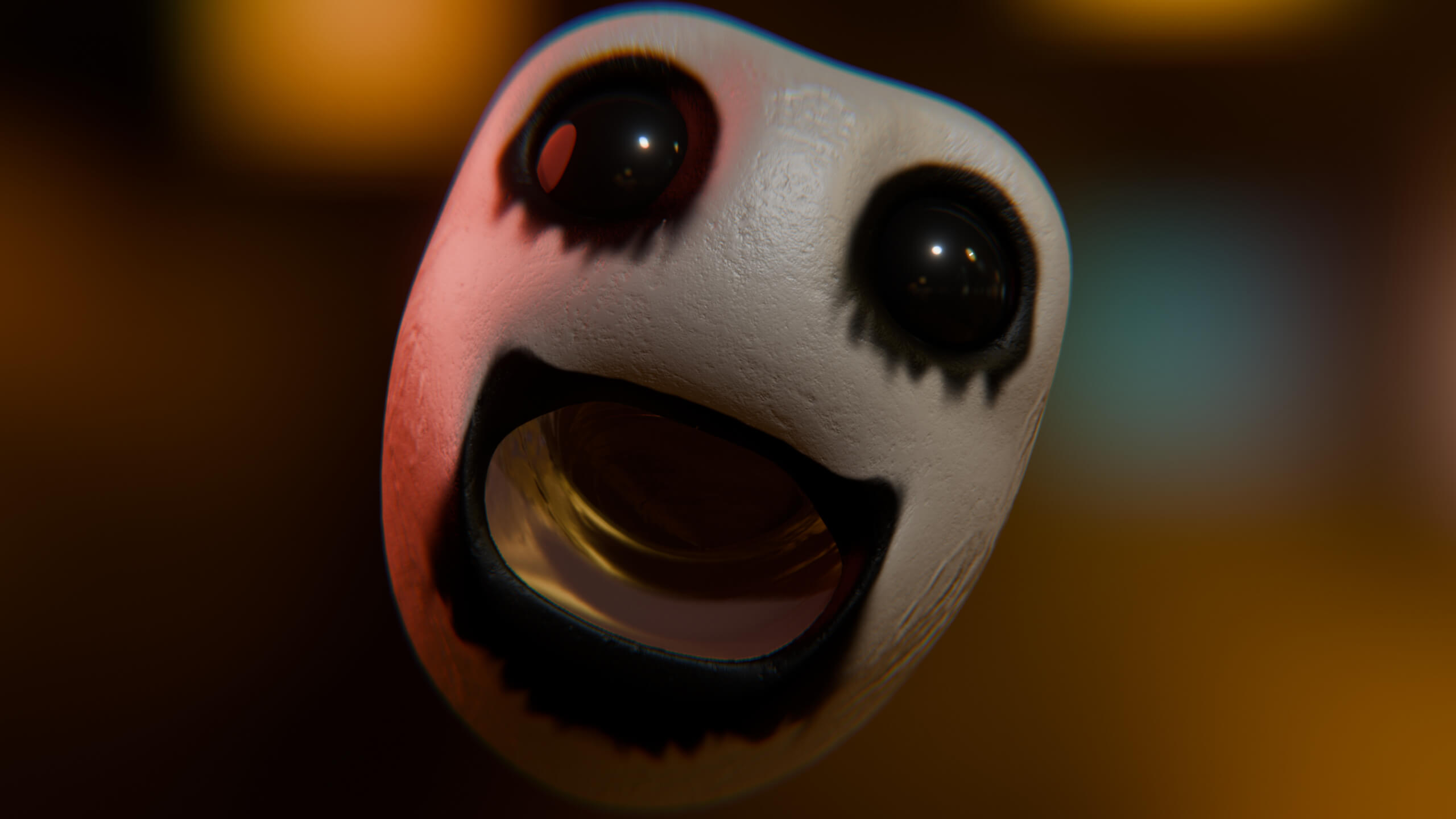 Cursed Worm Blender Model 3D Model