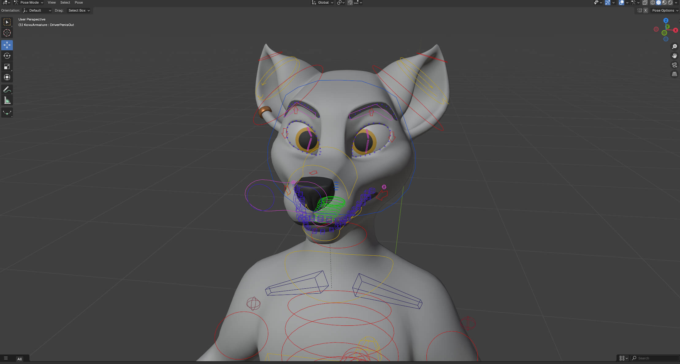 Kovu Anthro Wolf - 3D Model by CM Studios