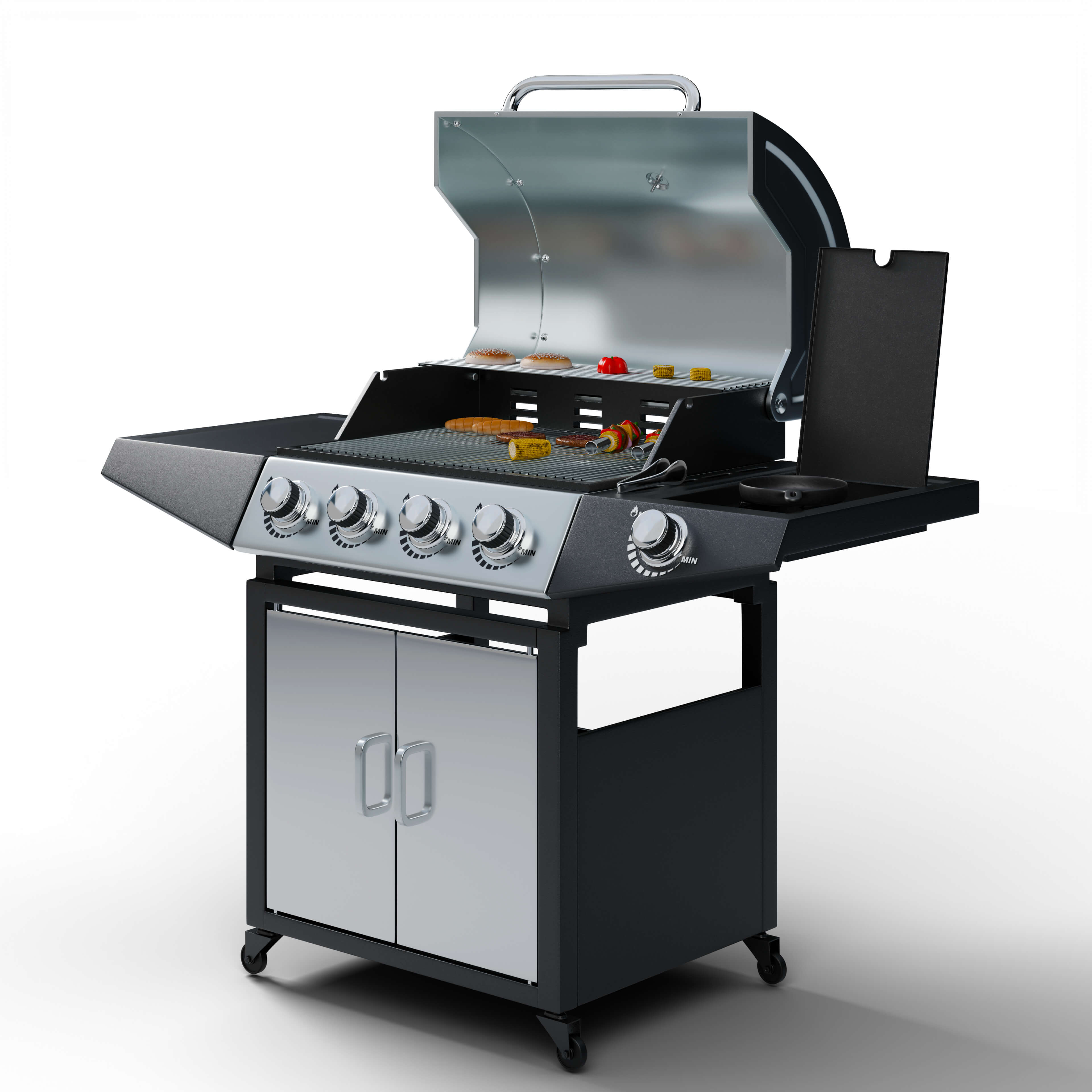 BBQ Grill Barbecue Machine 3D Model