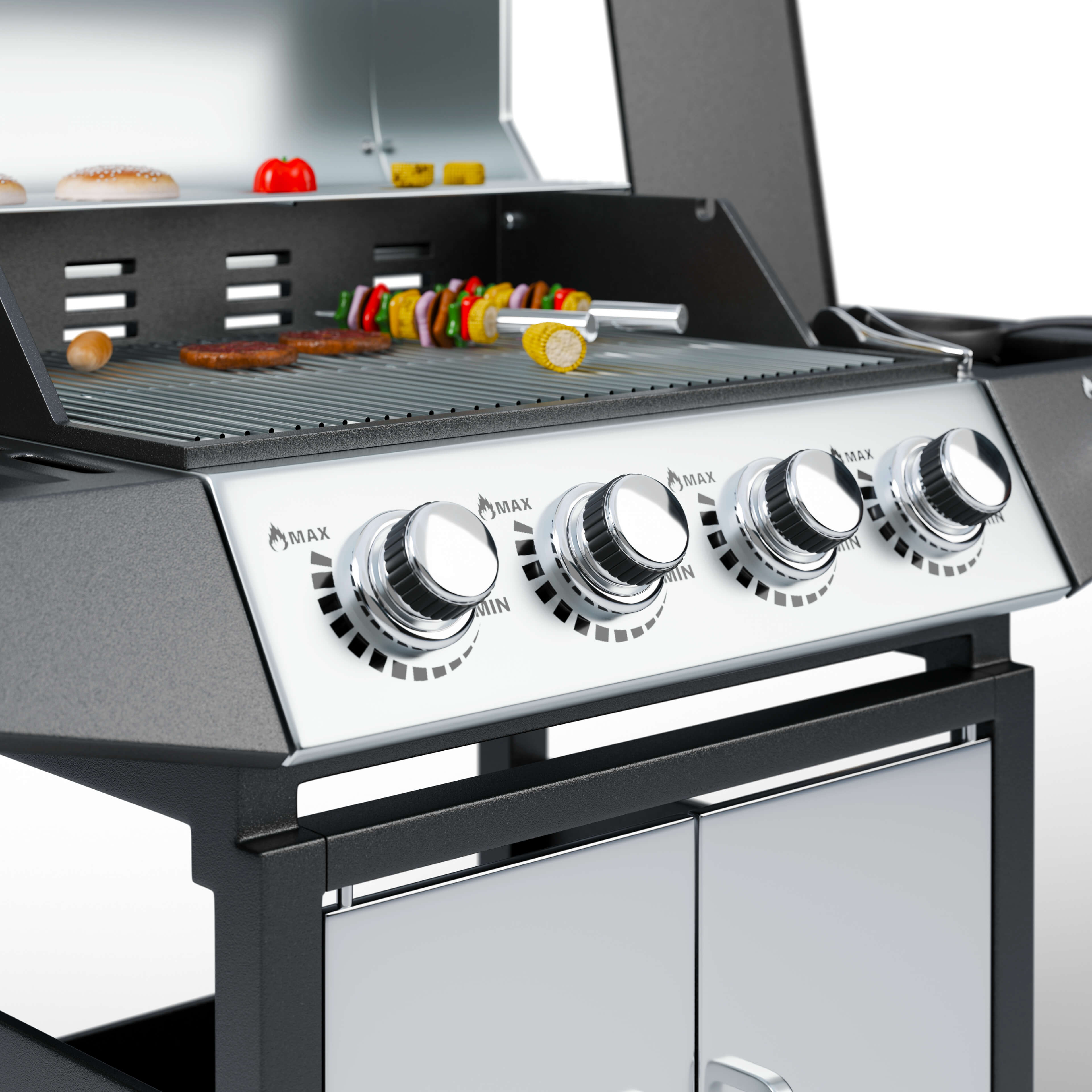 BBQ Grill Barbecue Machine 3D Model