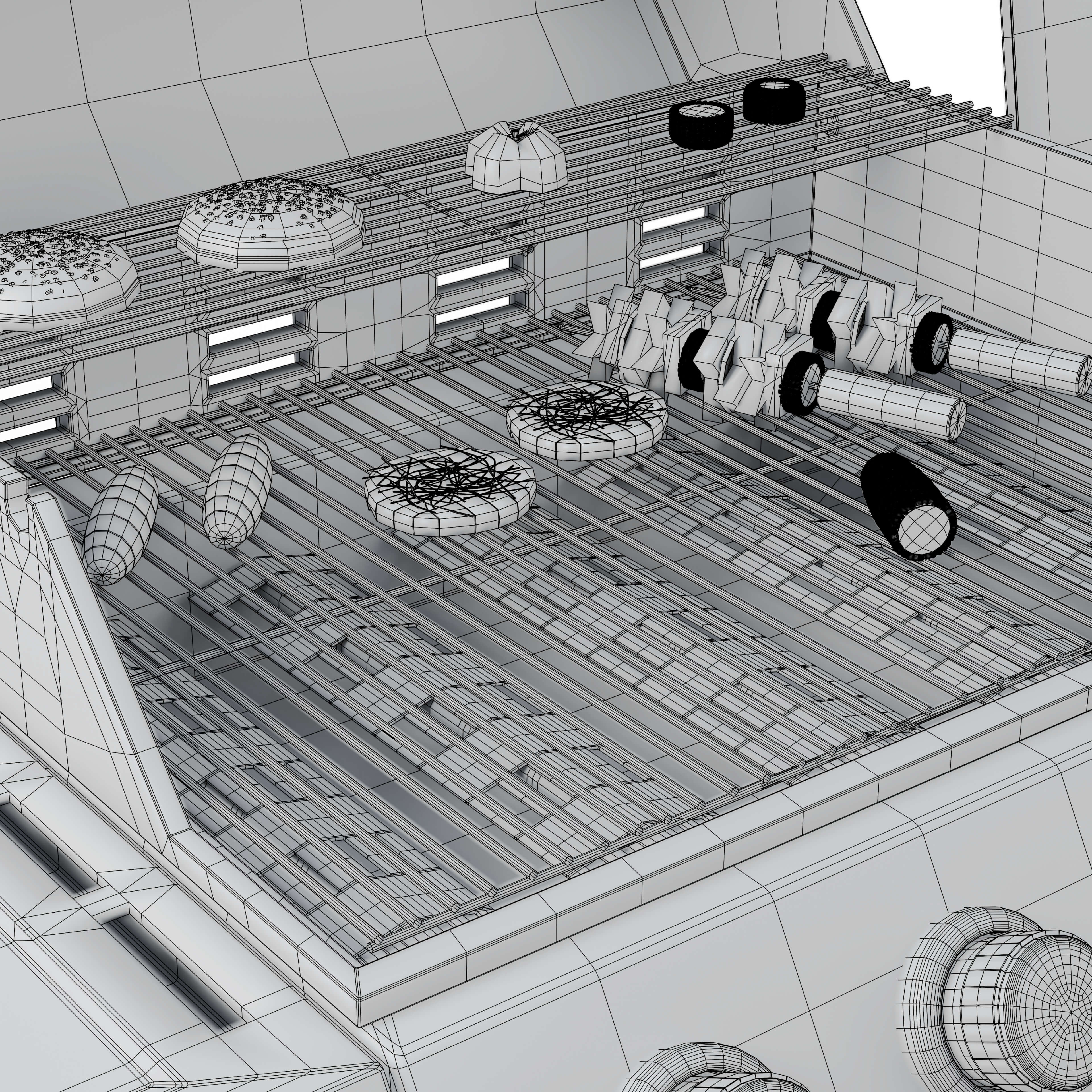 BBQ Grill Barbecue Machine 3D Model