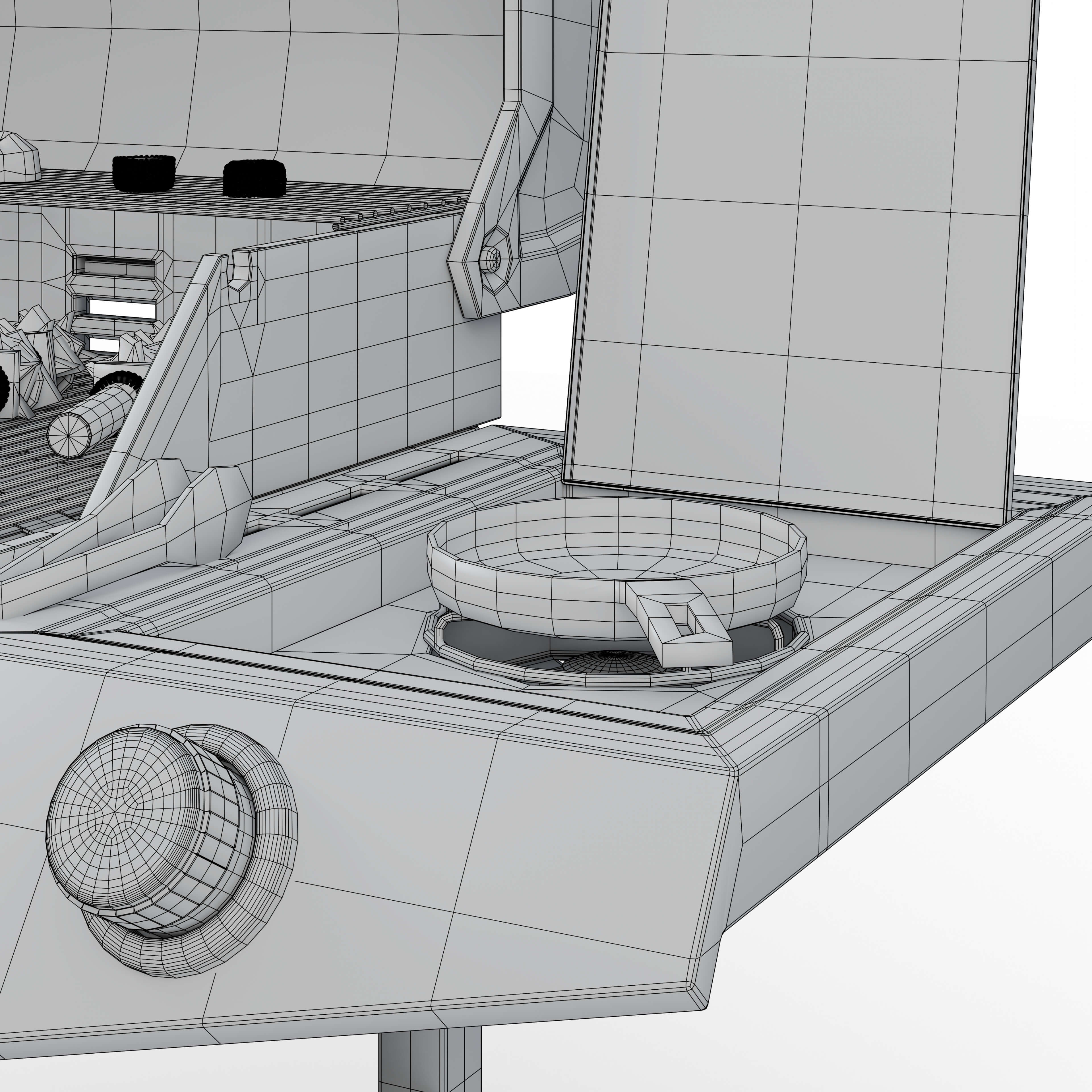 BBQ Grill Barbecue Machine 3D Model