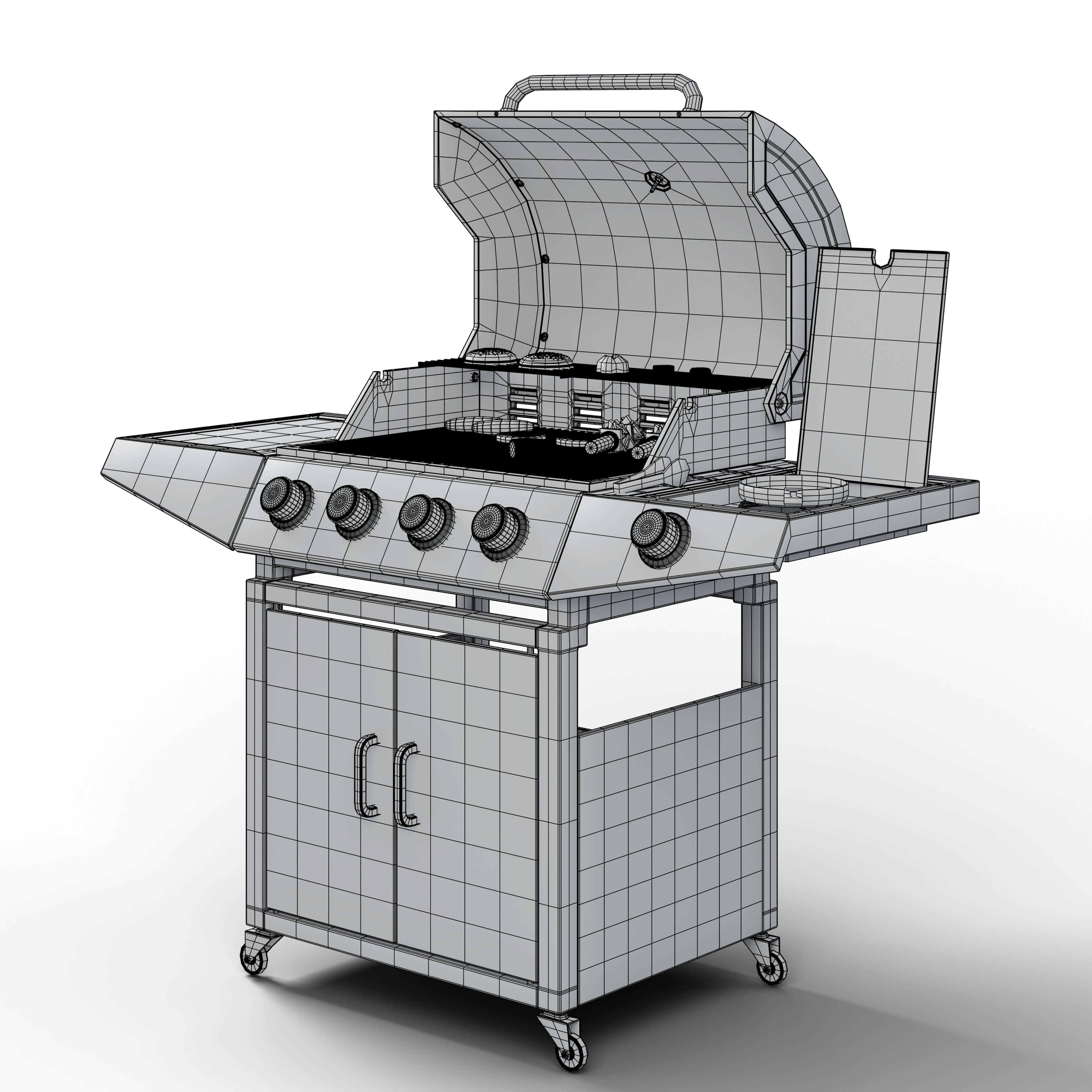 BBQ Grill Barbecue Machine 3D Model