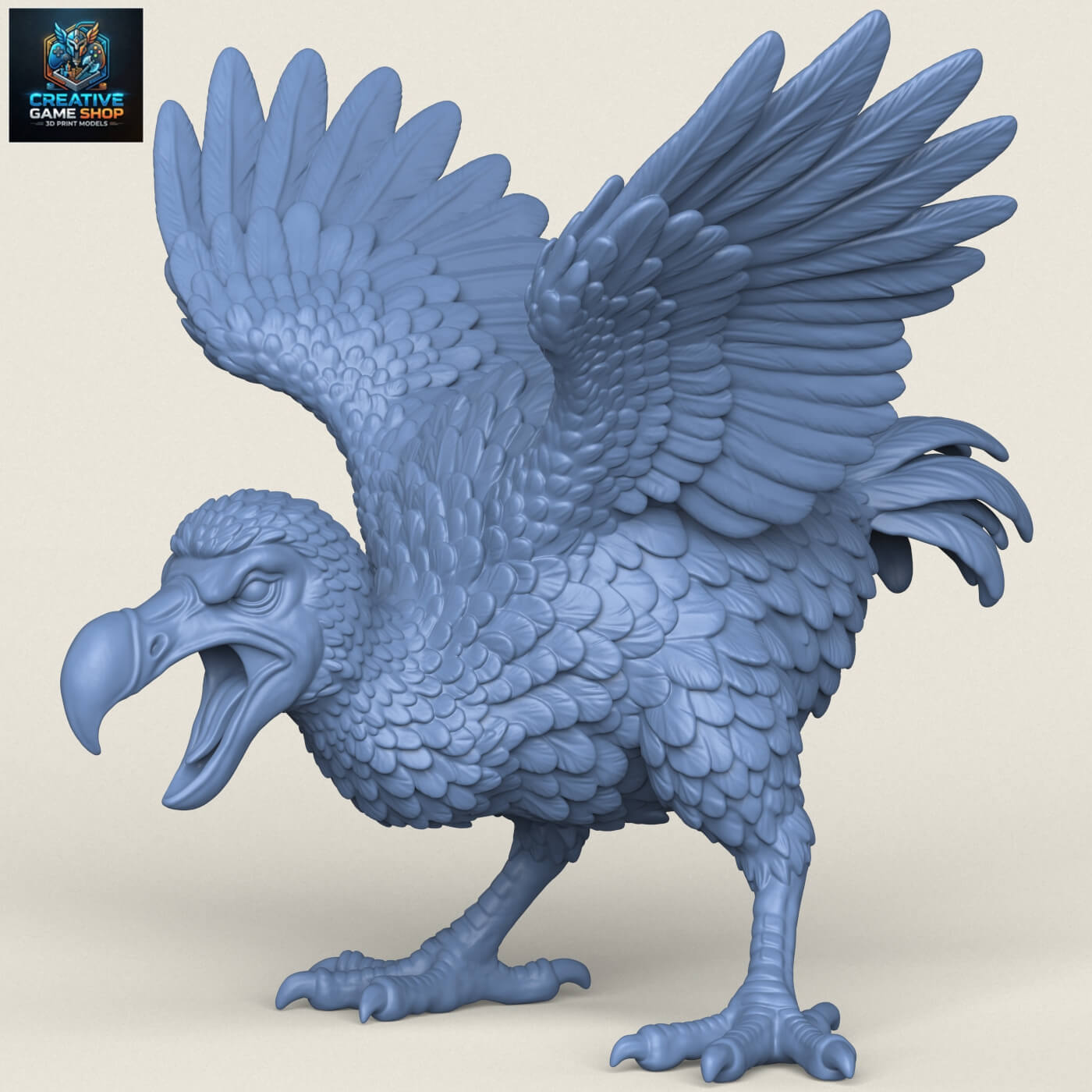 Angry Dodo Bird Miniature 3D Model