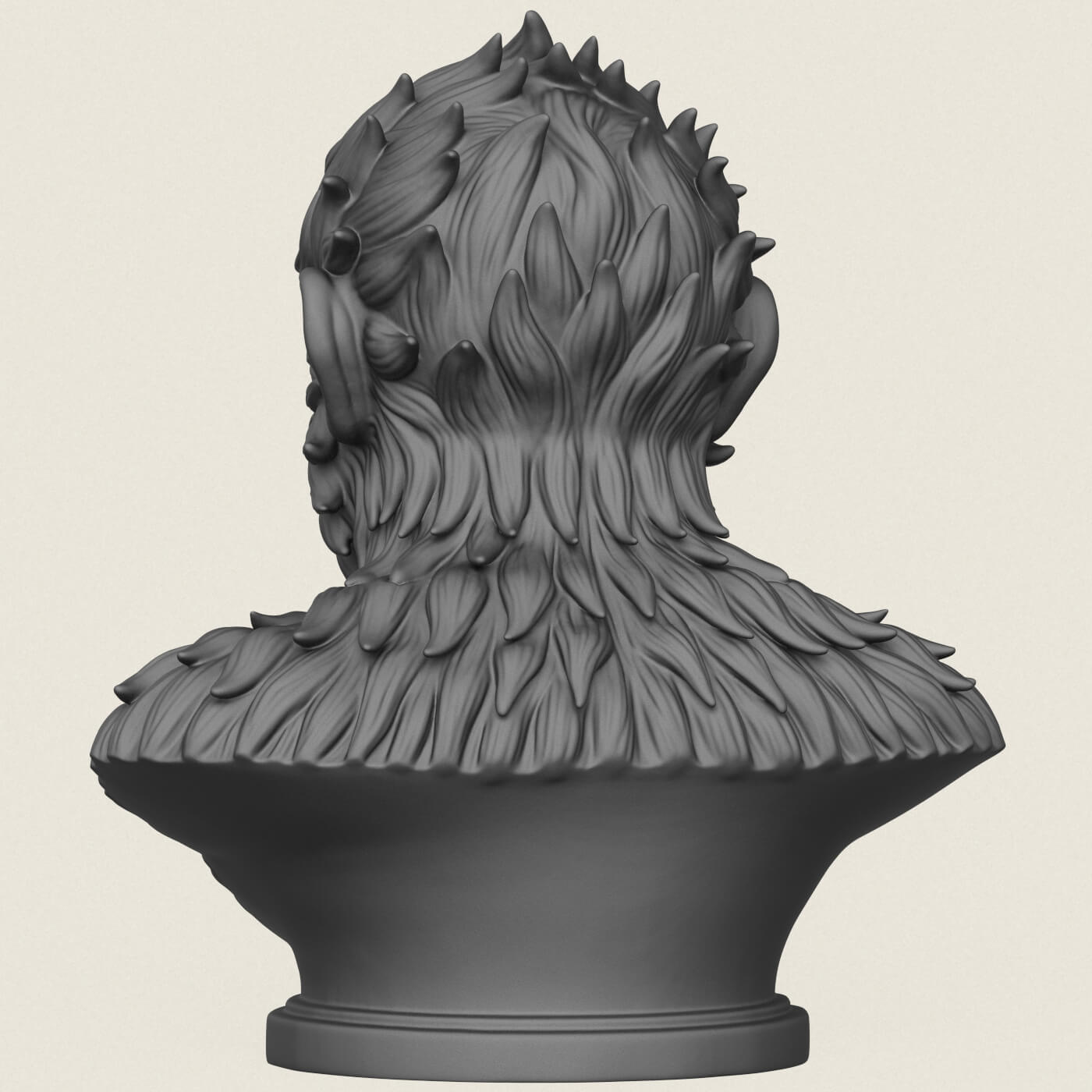 Caesar Ape Bust 3D Model
