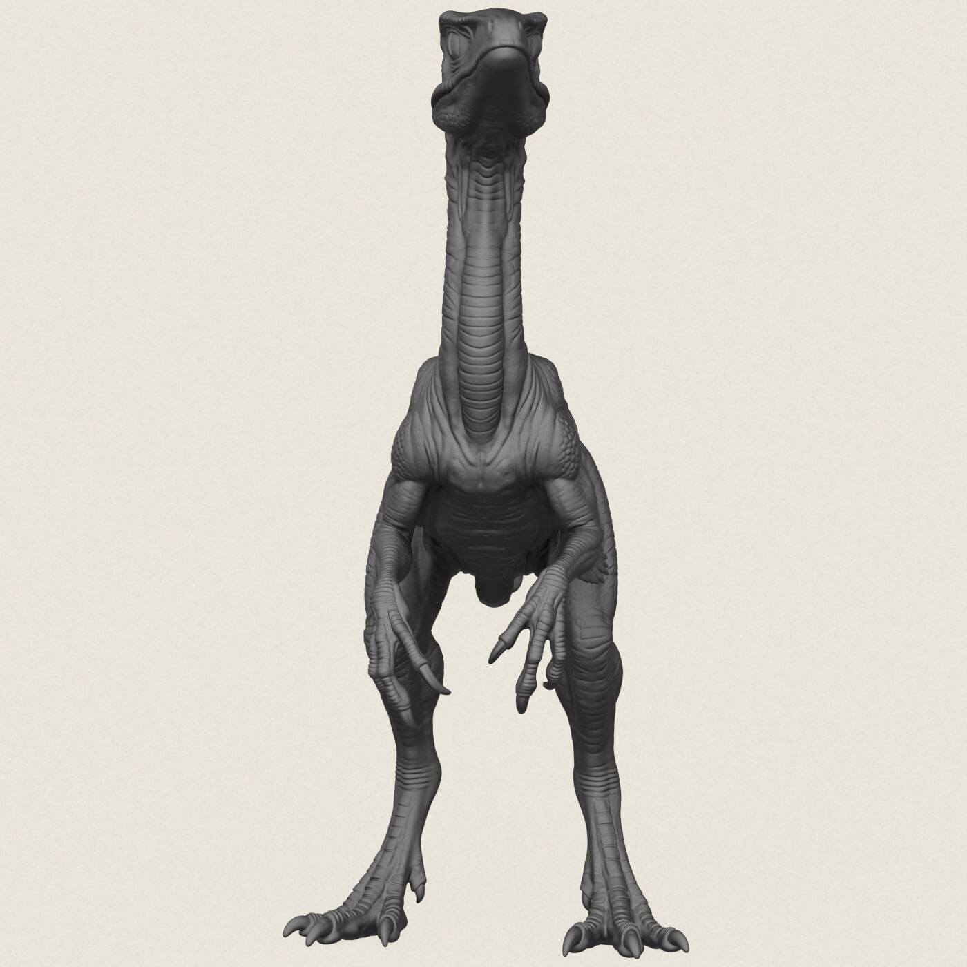 Compsognathus Dinosaur 3D Model