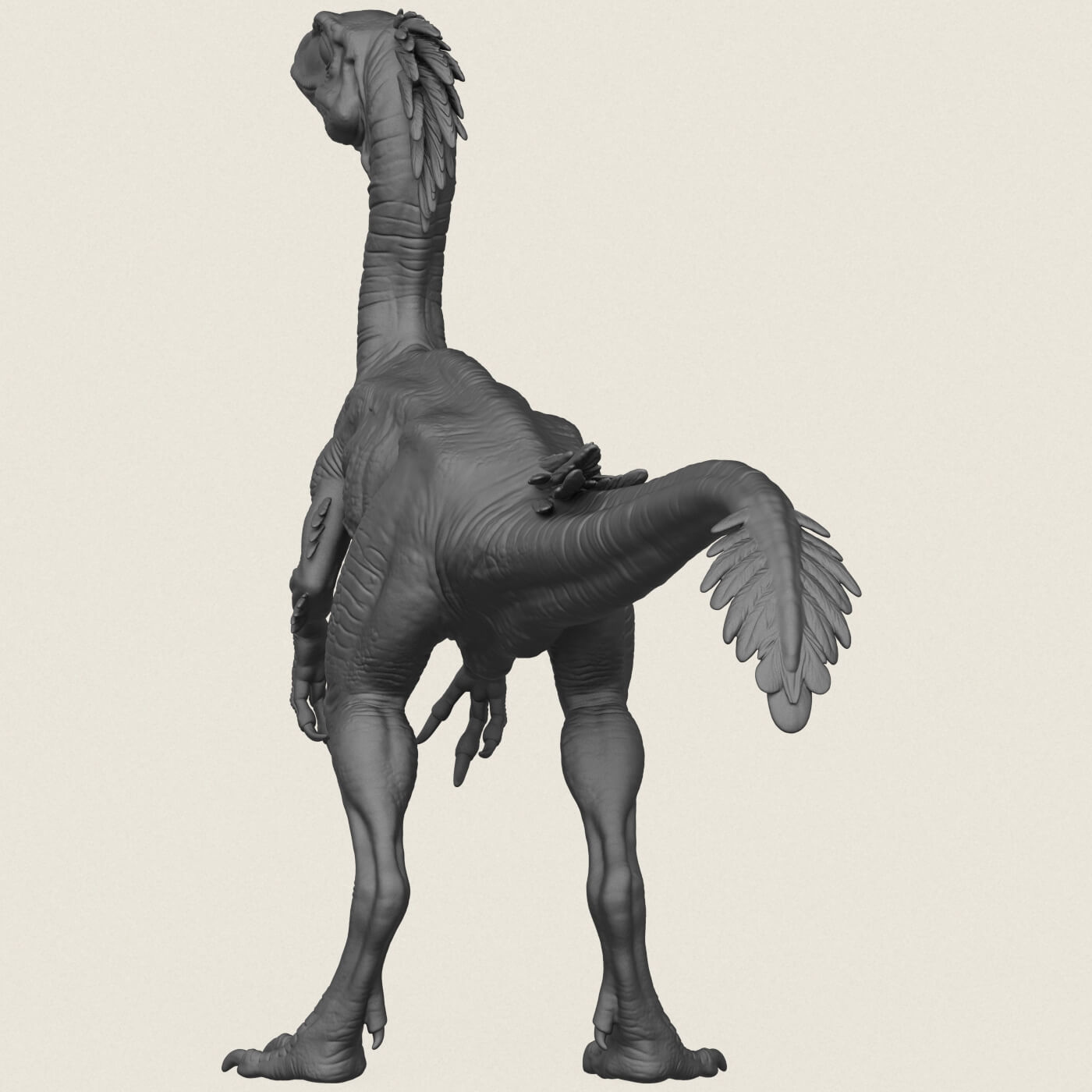 Compsognathus Dinosaur 3D Model
