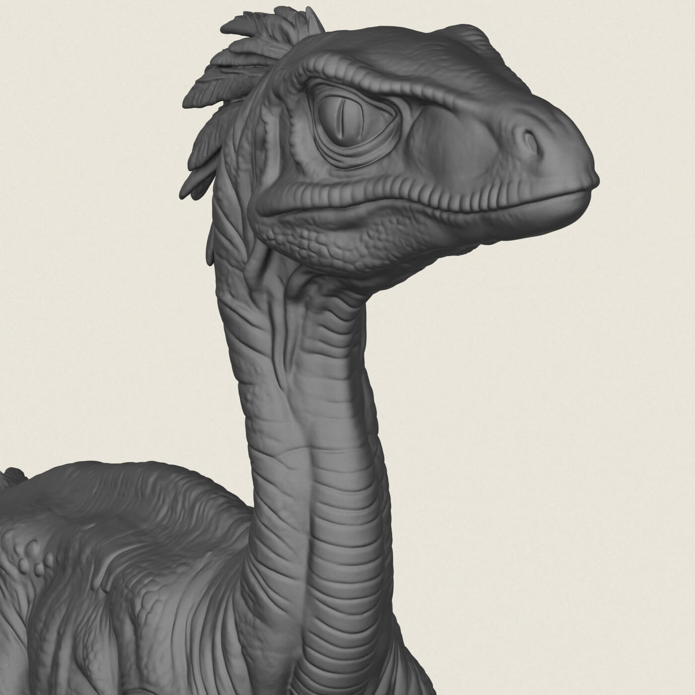 Compsognathus Dinosaur 3D Model