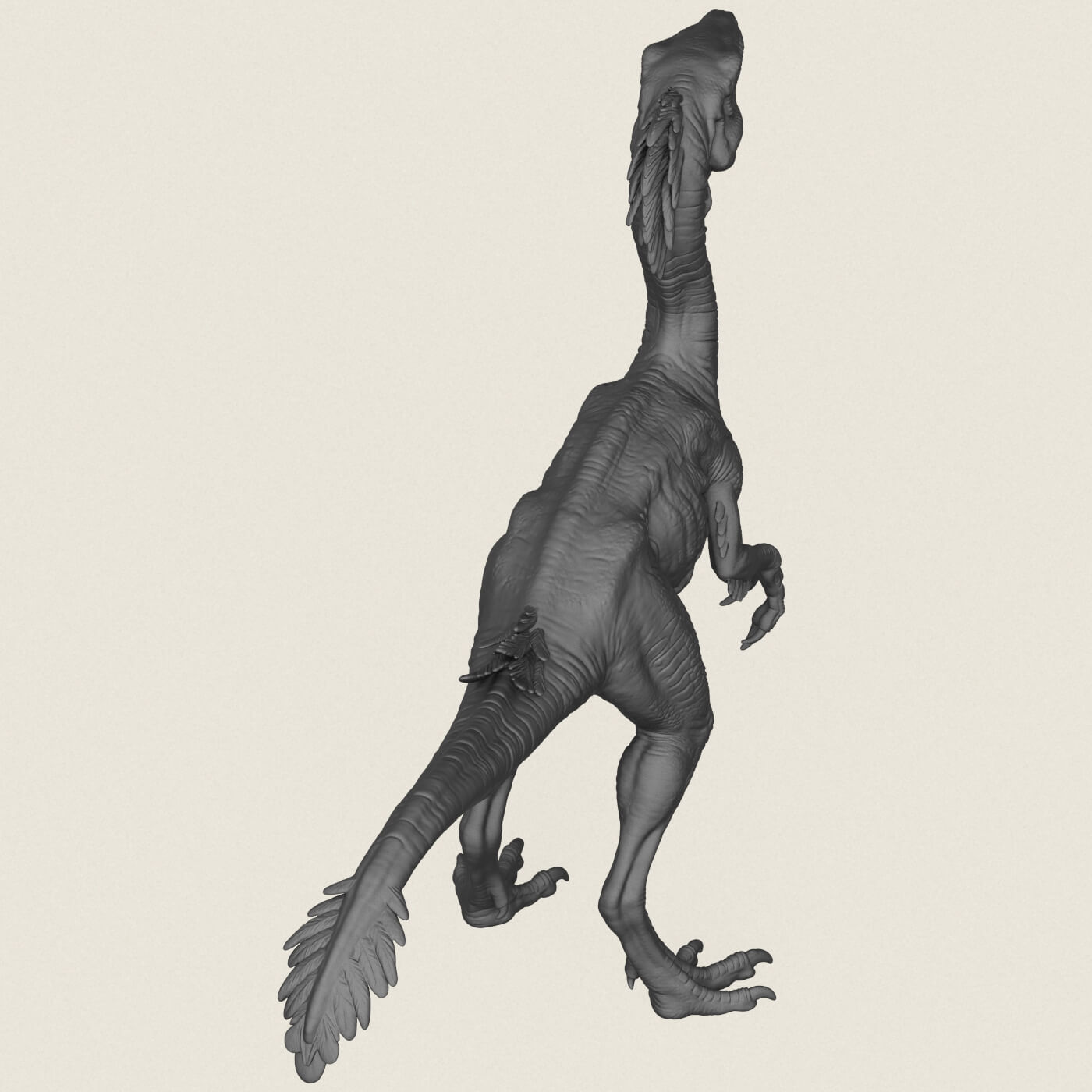 Compsognathus Dinosaur 3D Model